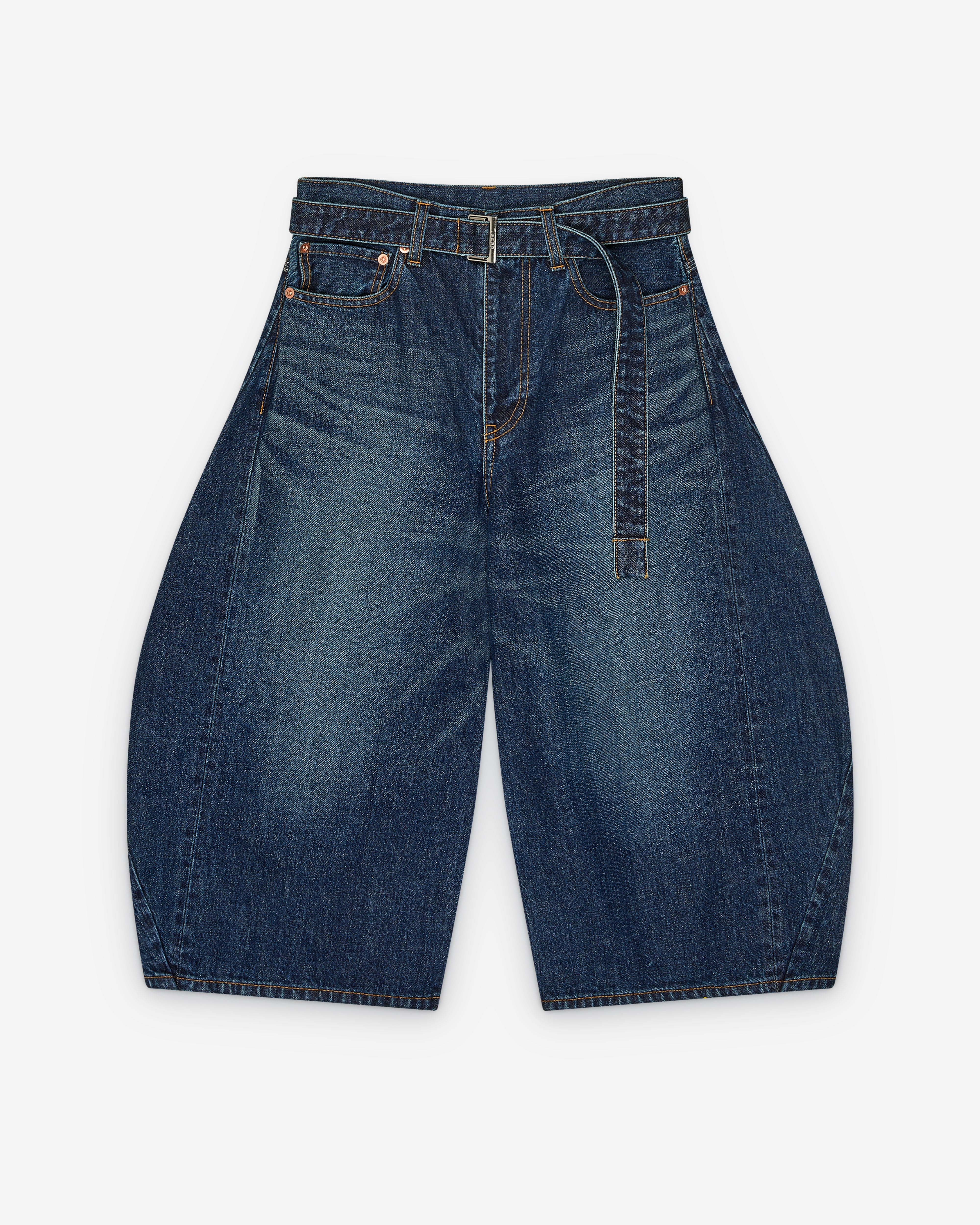 24SS sacai サカイ Denim Shorts BEYONDEXX Sacai: Women's Denim Shorts (Blue) | DSMNY E-SHOP