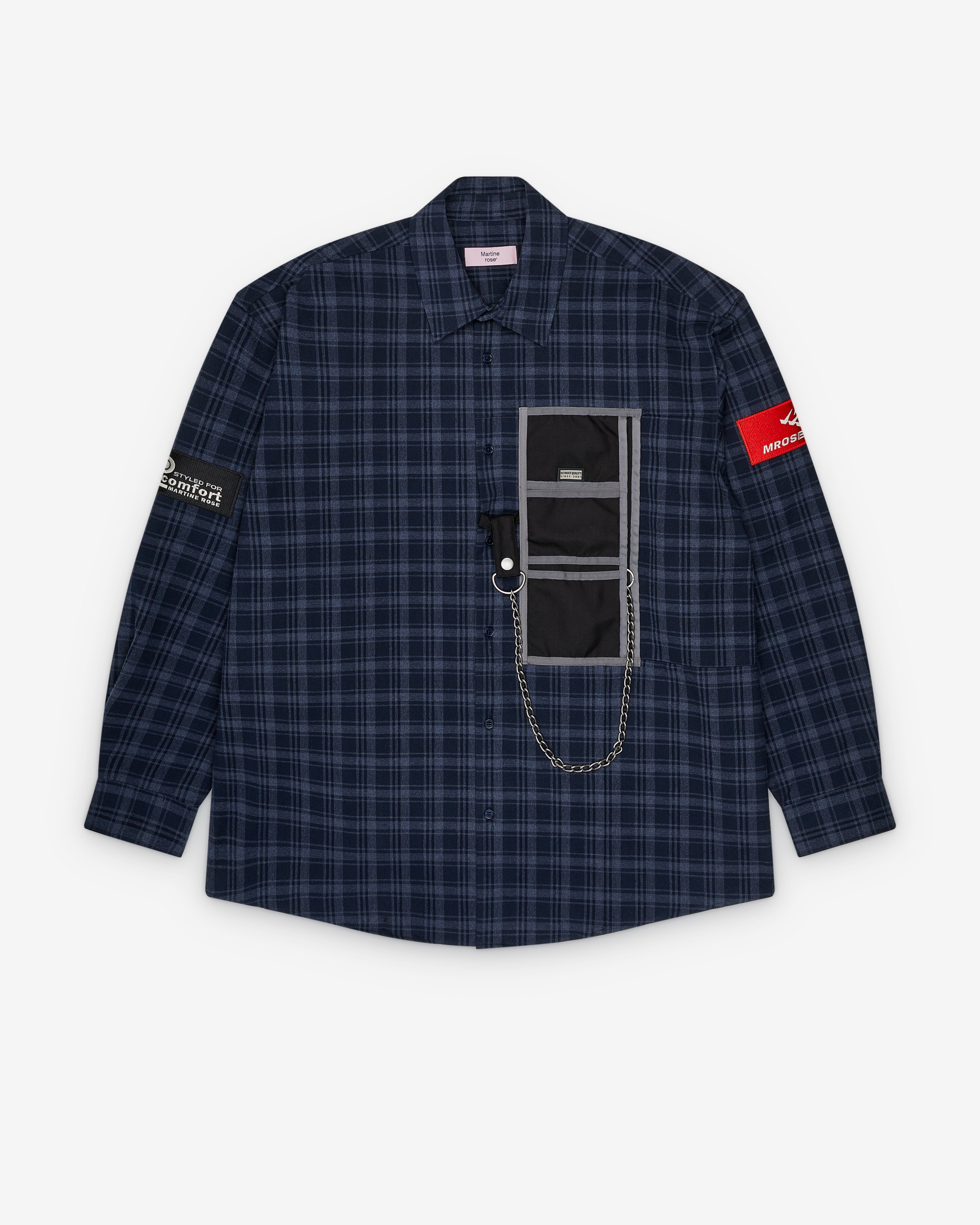 Martine Rose: Men's Wallet Shirt (Blue) | DSMNY E-SHOP