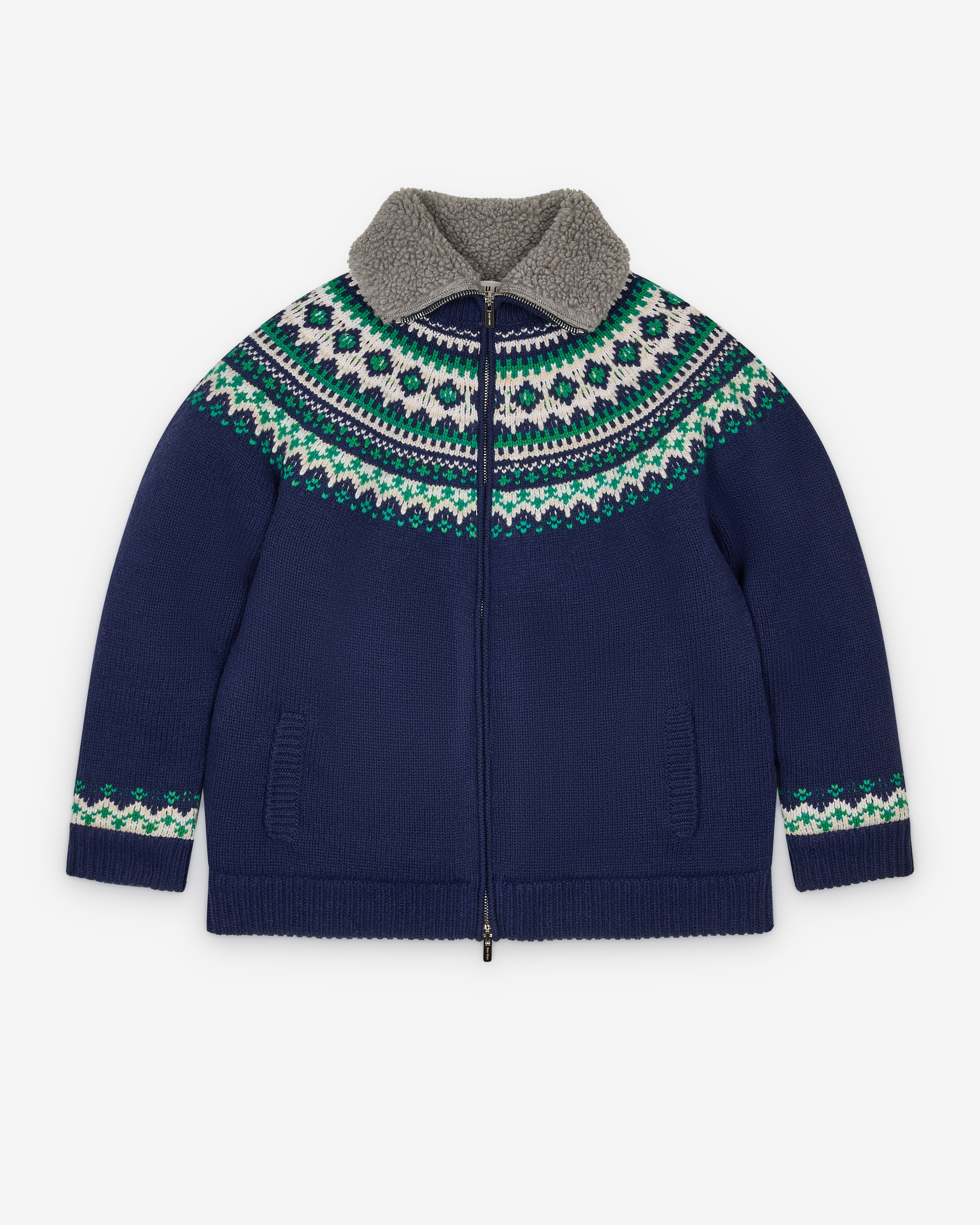 【miu_miuページ】 Miu Miu: Men's Cardigan (Navy) | DSMNY E-SHOP