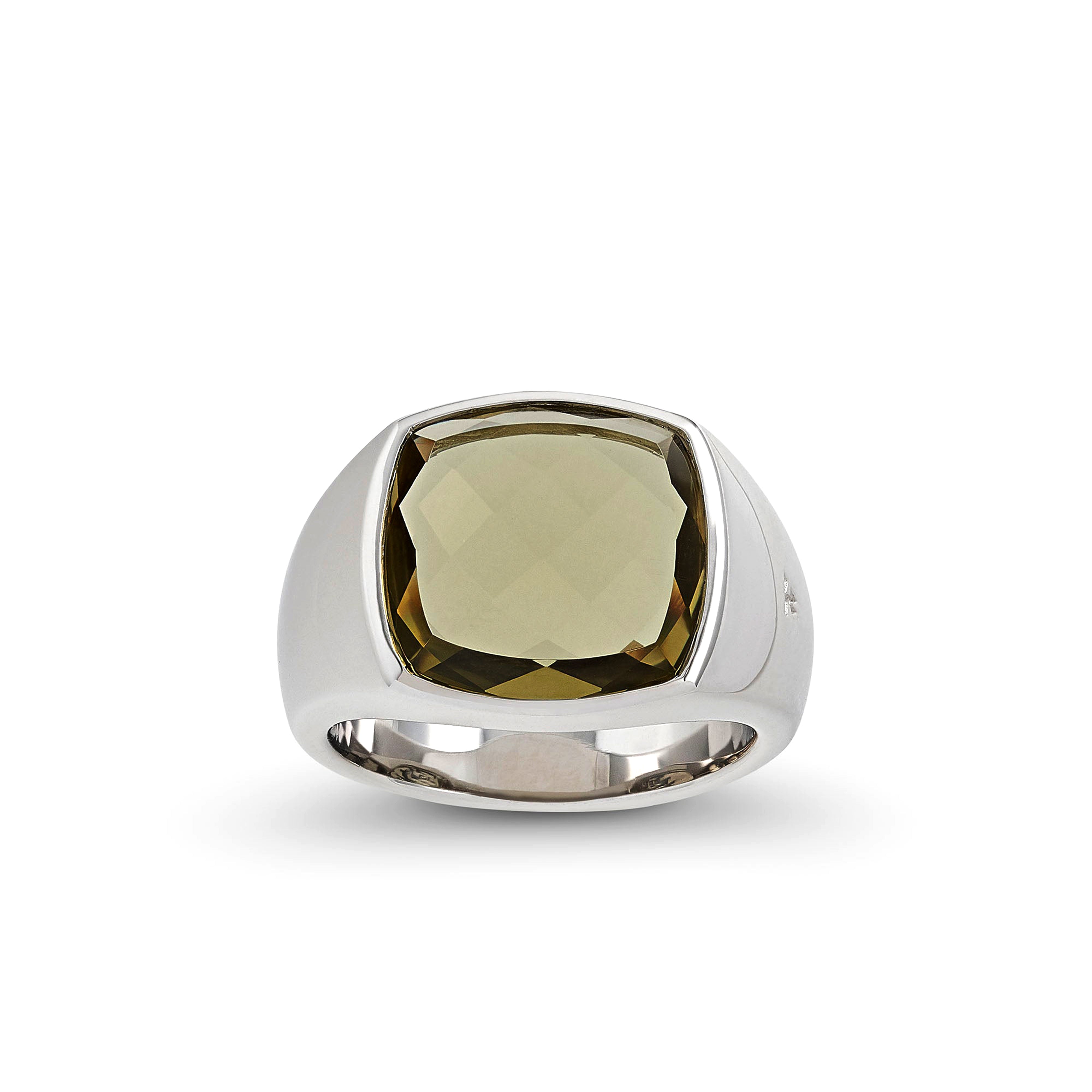 Tom Wood - Shelby Ring Olive Quartz