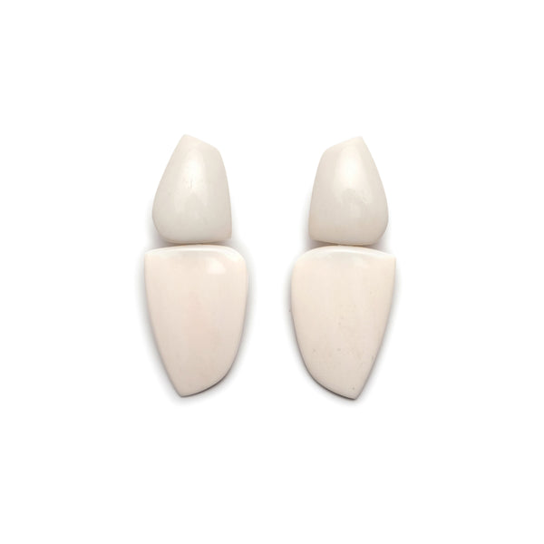 Monies - Liga Earrings - (White)