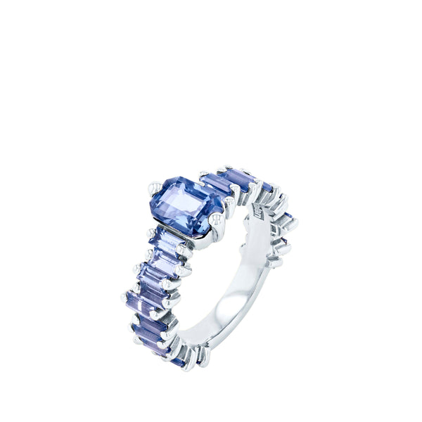 Suzanne Kalan - Ceylon Sapphire Ring - (White Gold)