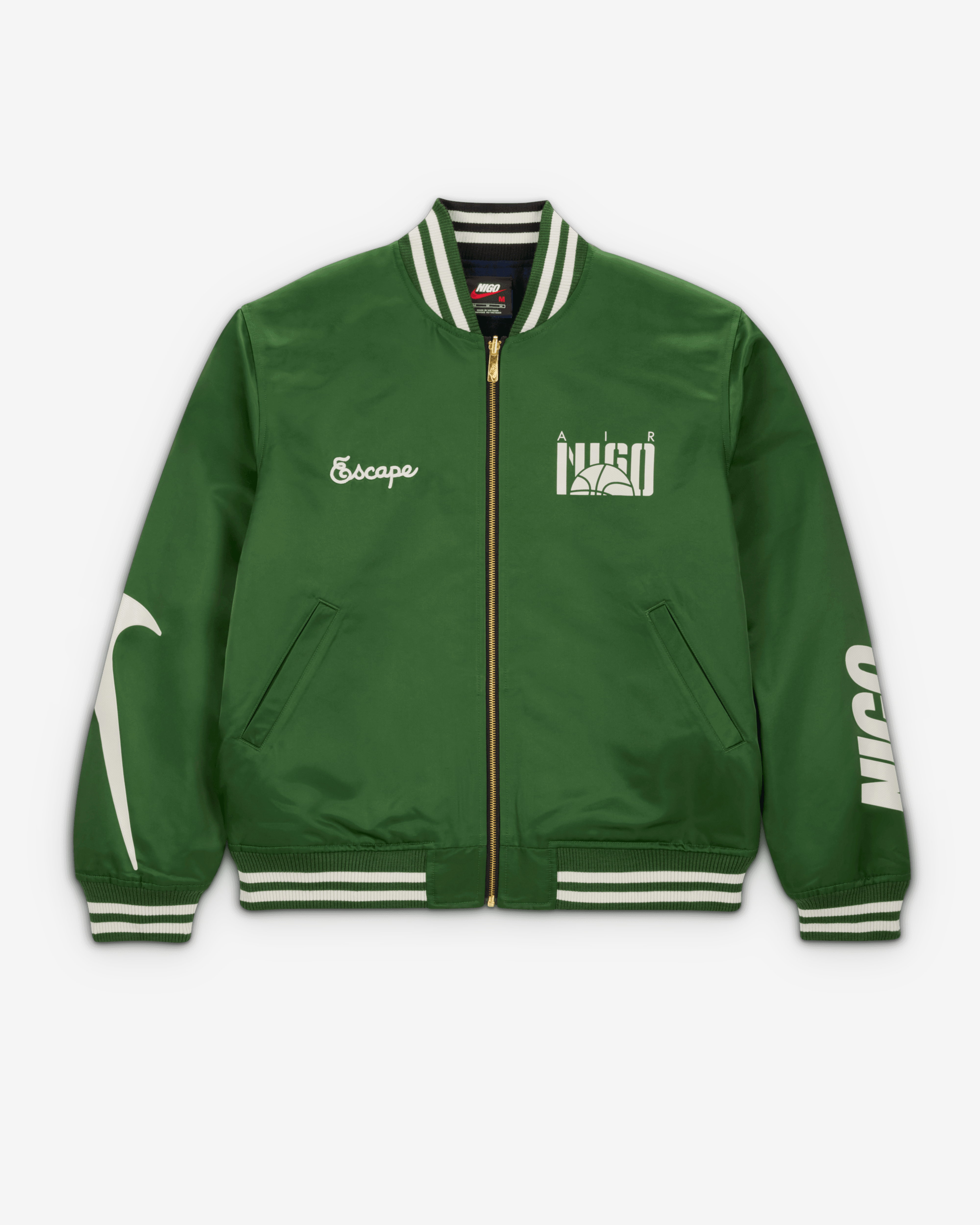 フ*ン様 NIKE×NIGO jacket green otsumo限定M スタ AURORA_HQ7525-335_PHSFP001-