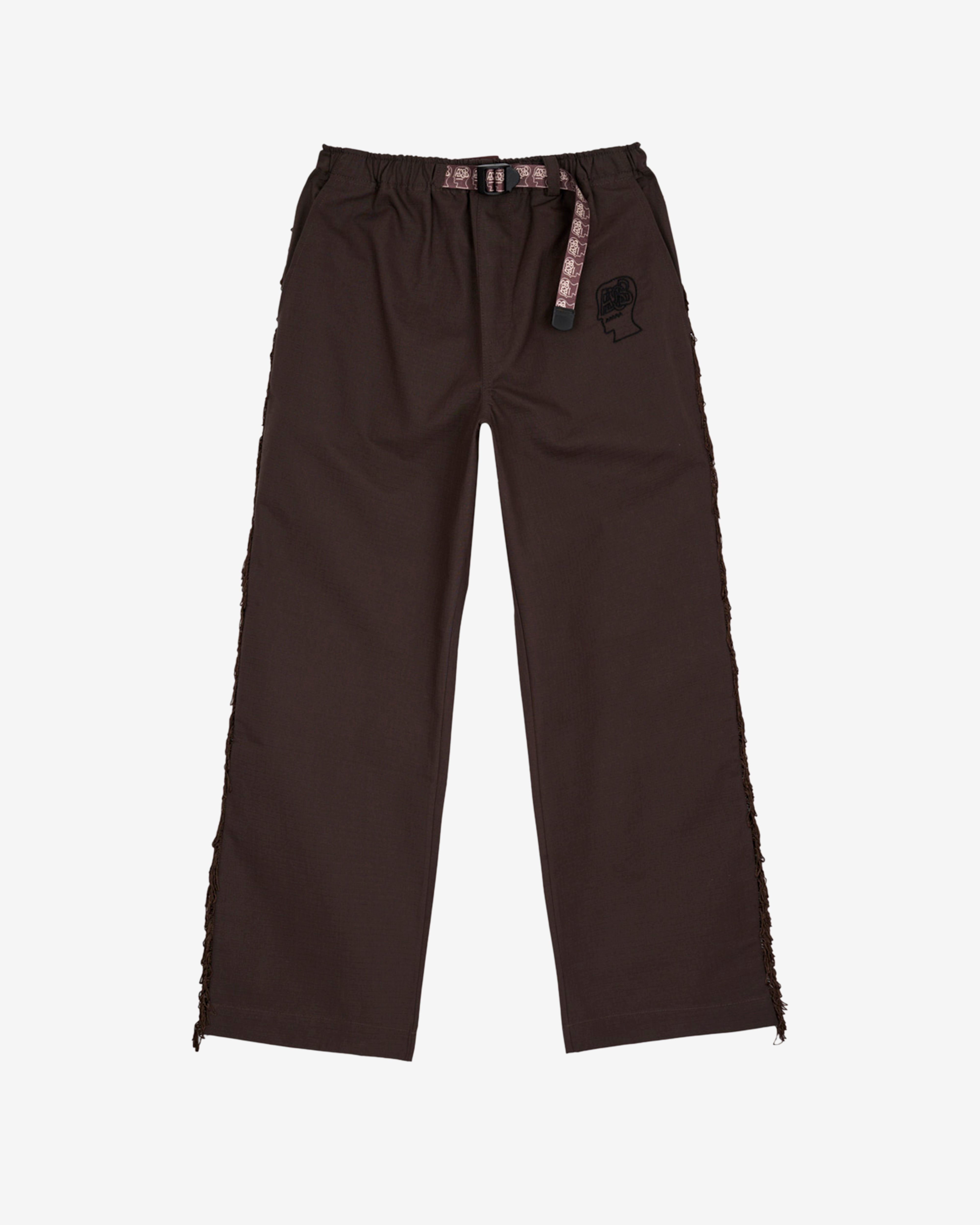Brain Dead X Andersson Bell: Men's Fringe Pants (Brown) | DSMNY E-SHOP