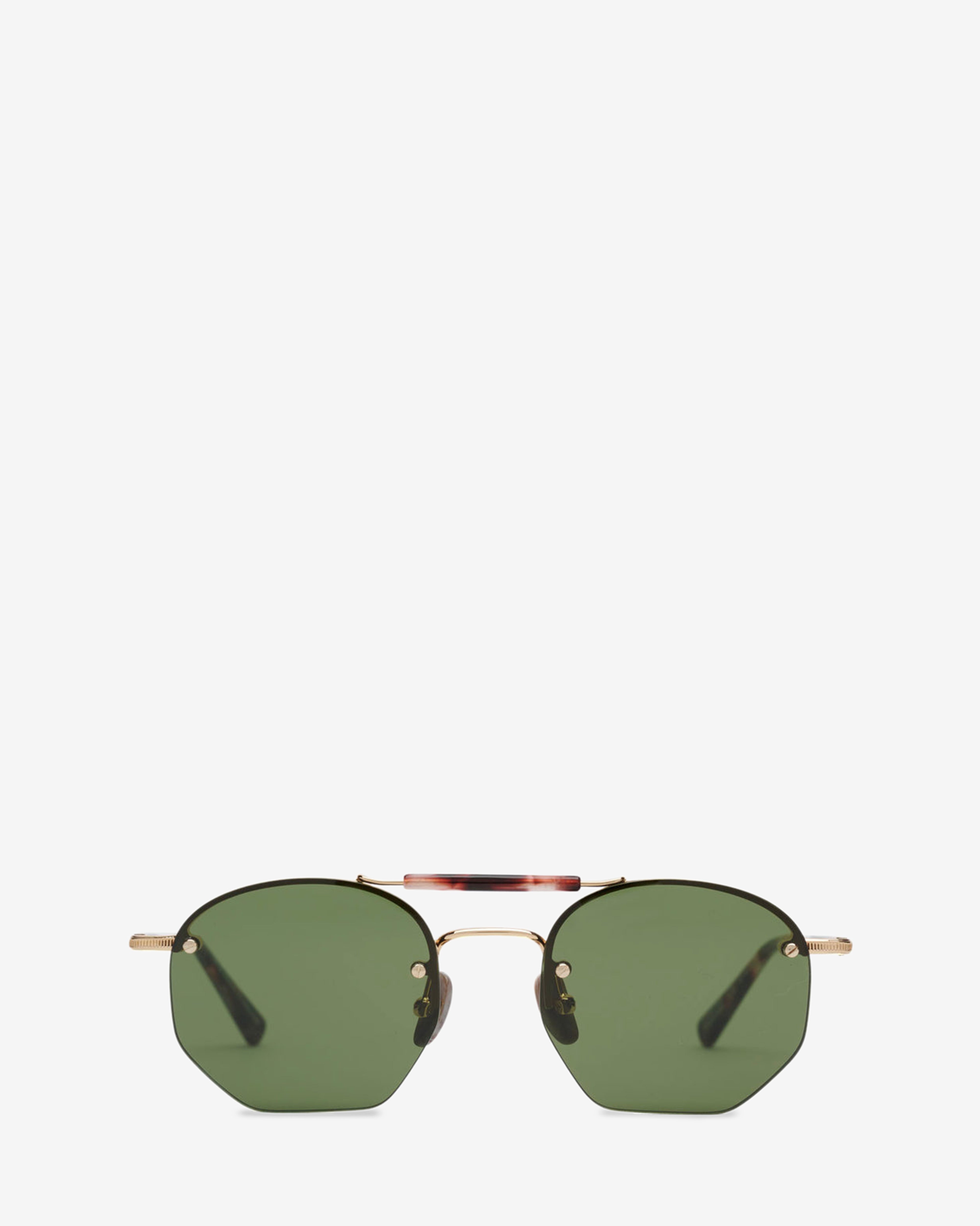 Brain Dead: Kaz Sunglasses (Gold) | DSMNY E-SHOP