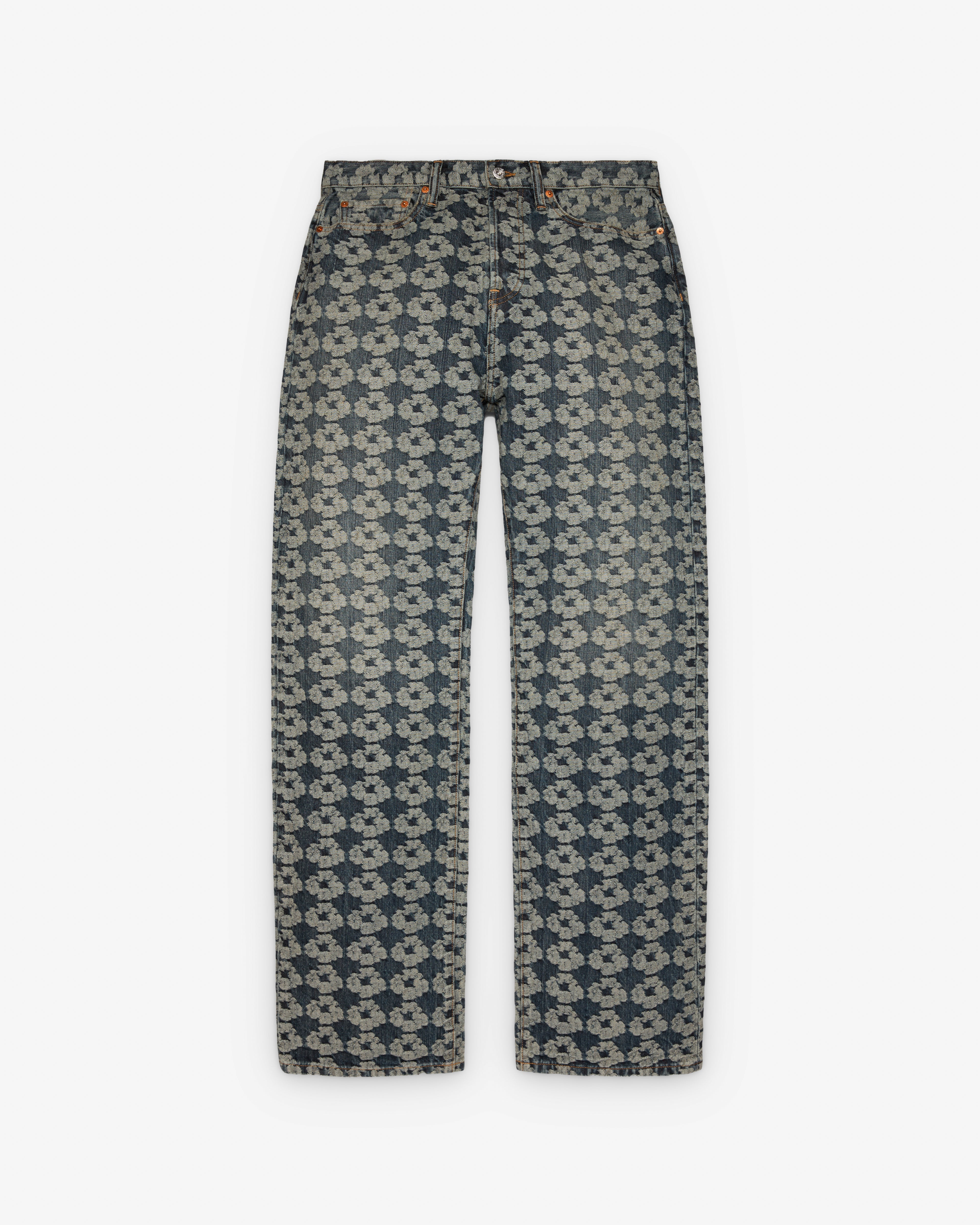 Denim Tears: Men's Baggy Jacquard Denim Pants (Jacquard) | DSMNY E