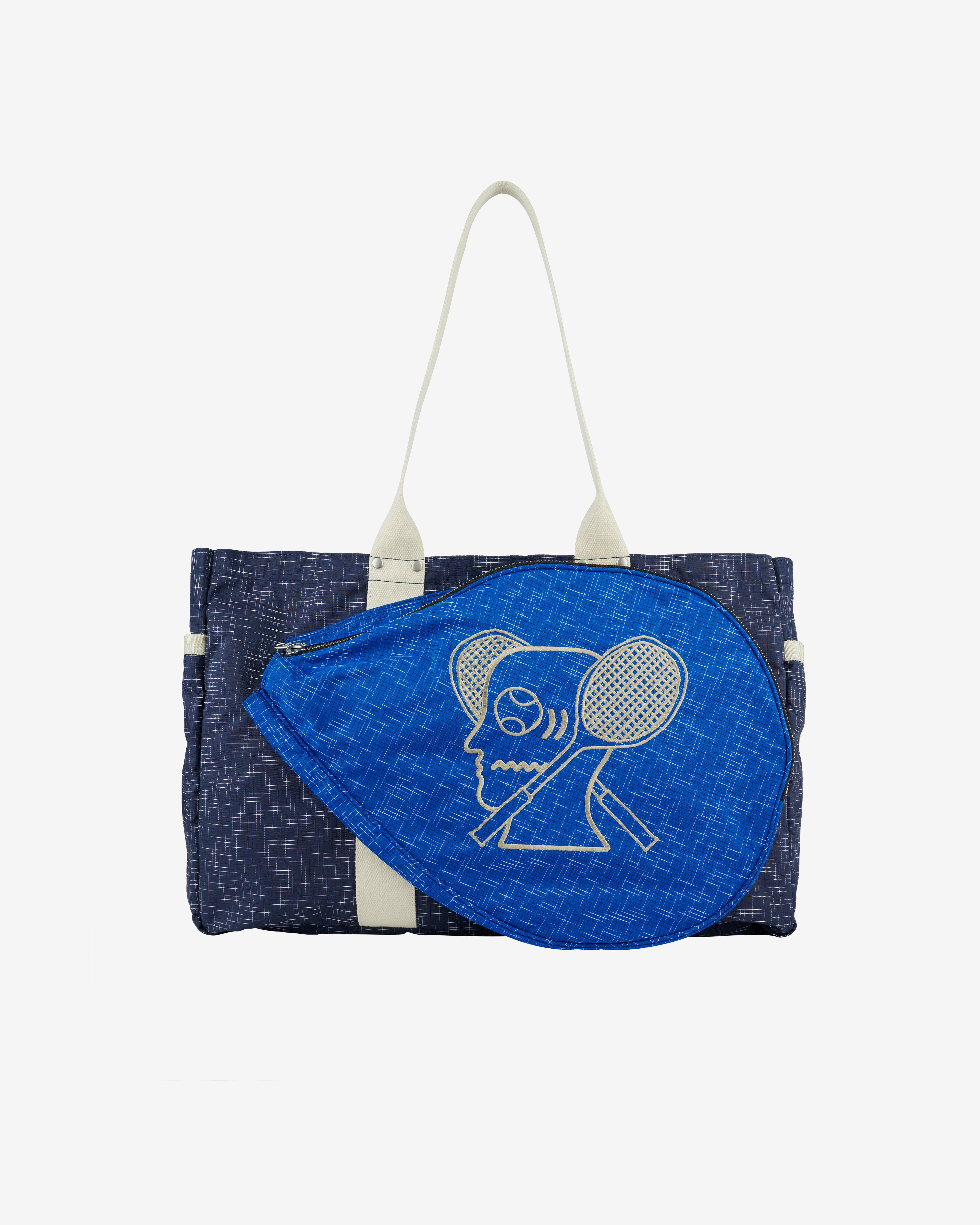 Brain Dead: Equipment Tennis Tote (Navy/Multi) | DSMNY E-SHOP