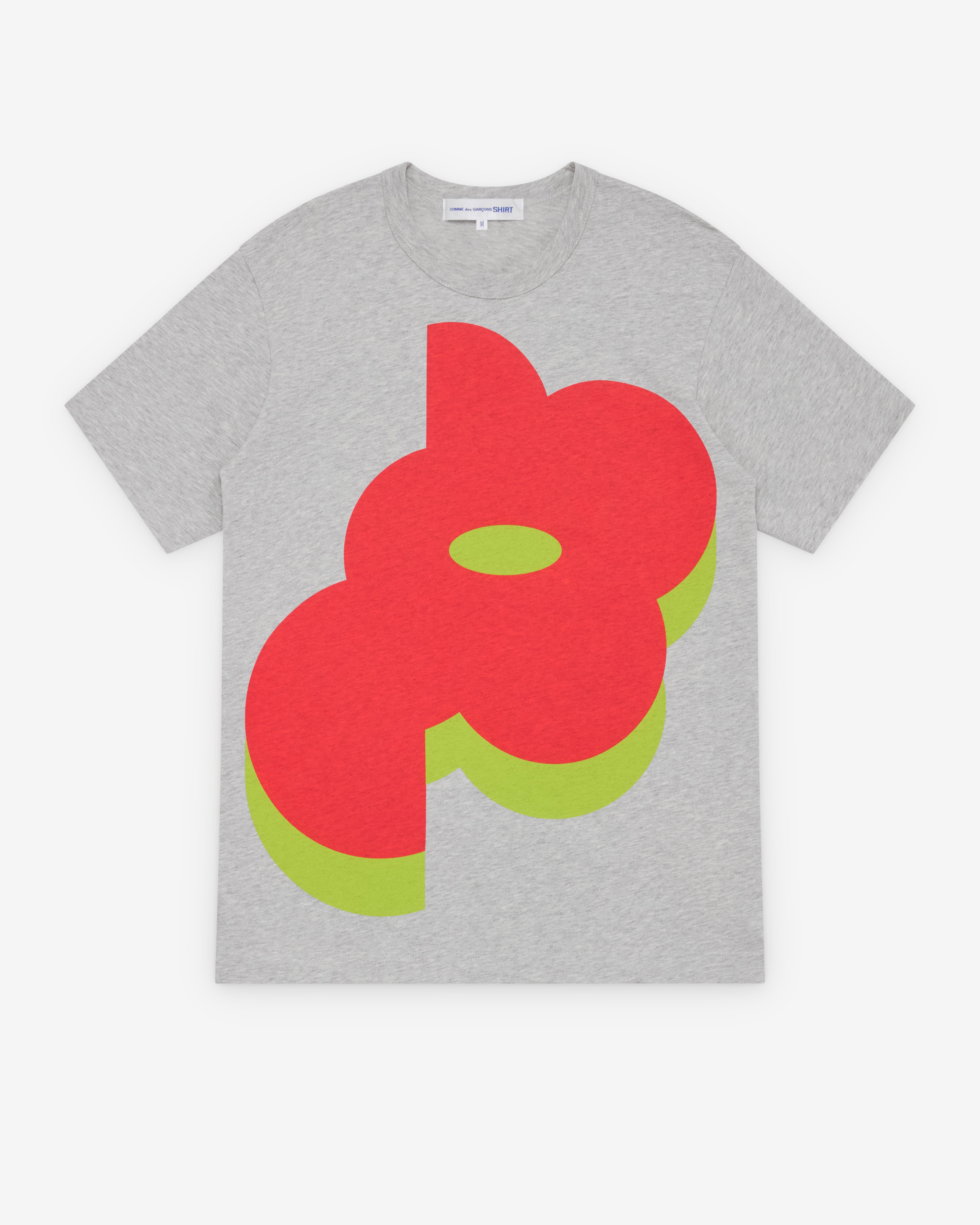 CDG Shirt: Men's Pattern T-Shirt (Grey) | DSMNY E-SHOP
