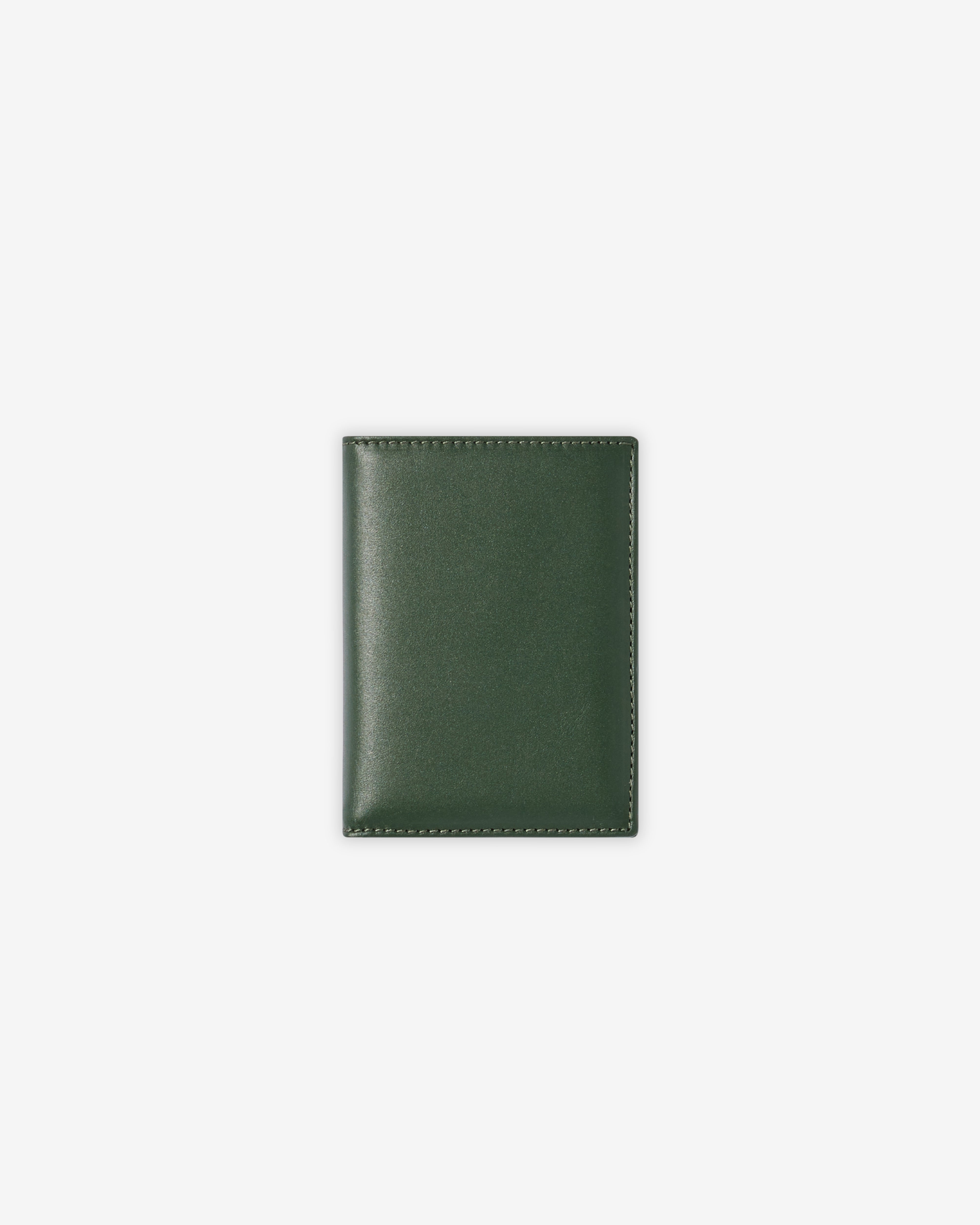 COMME des GARCONS ダークグリーン ケース CDG Wallet: Classic Leather Bifold Wallet (Bottle Green SA0641
