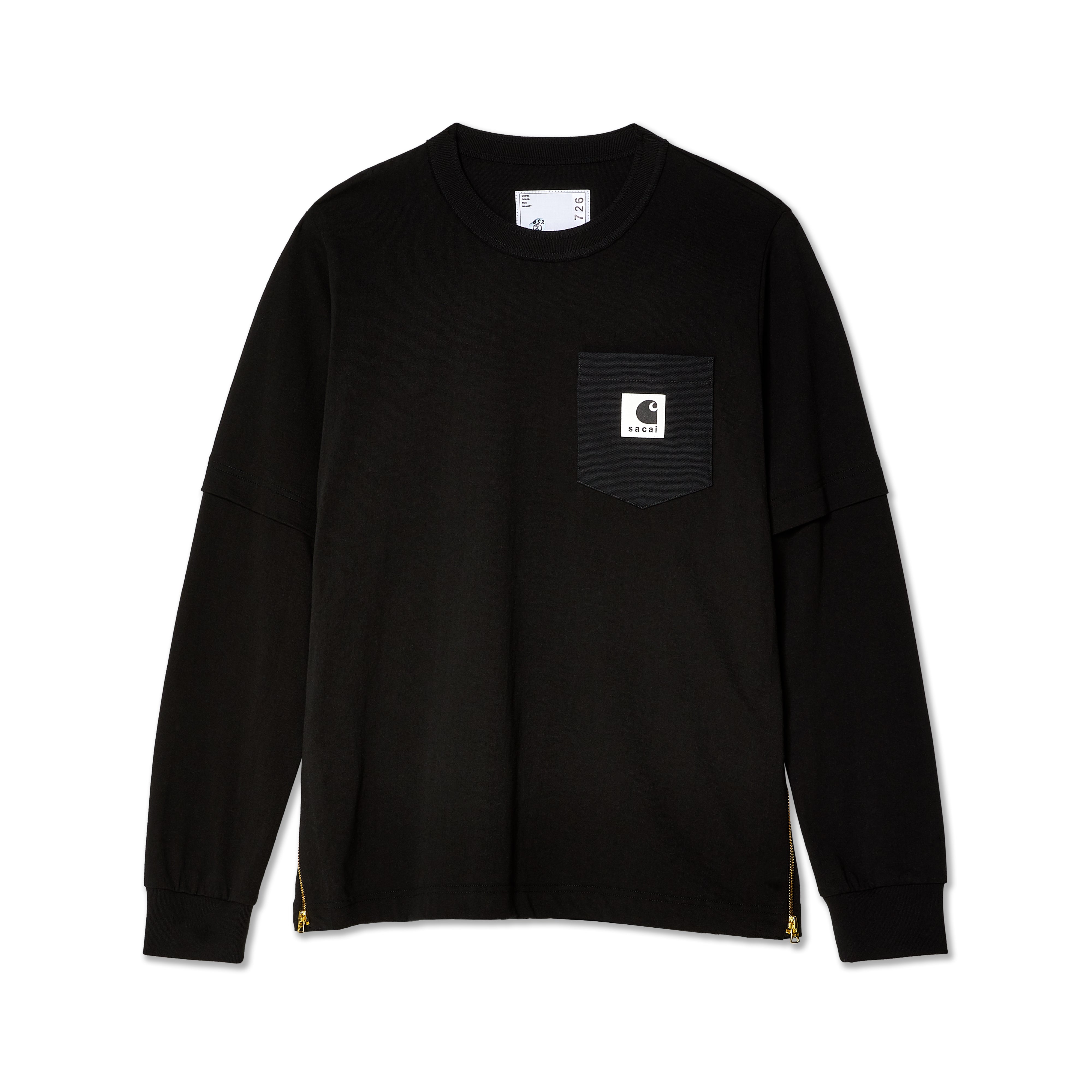 sacai - Carhartt WIP Men's Long Sleeve T-Shirt - (Black) – DSMNY E 
