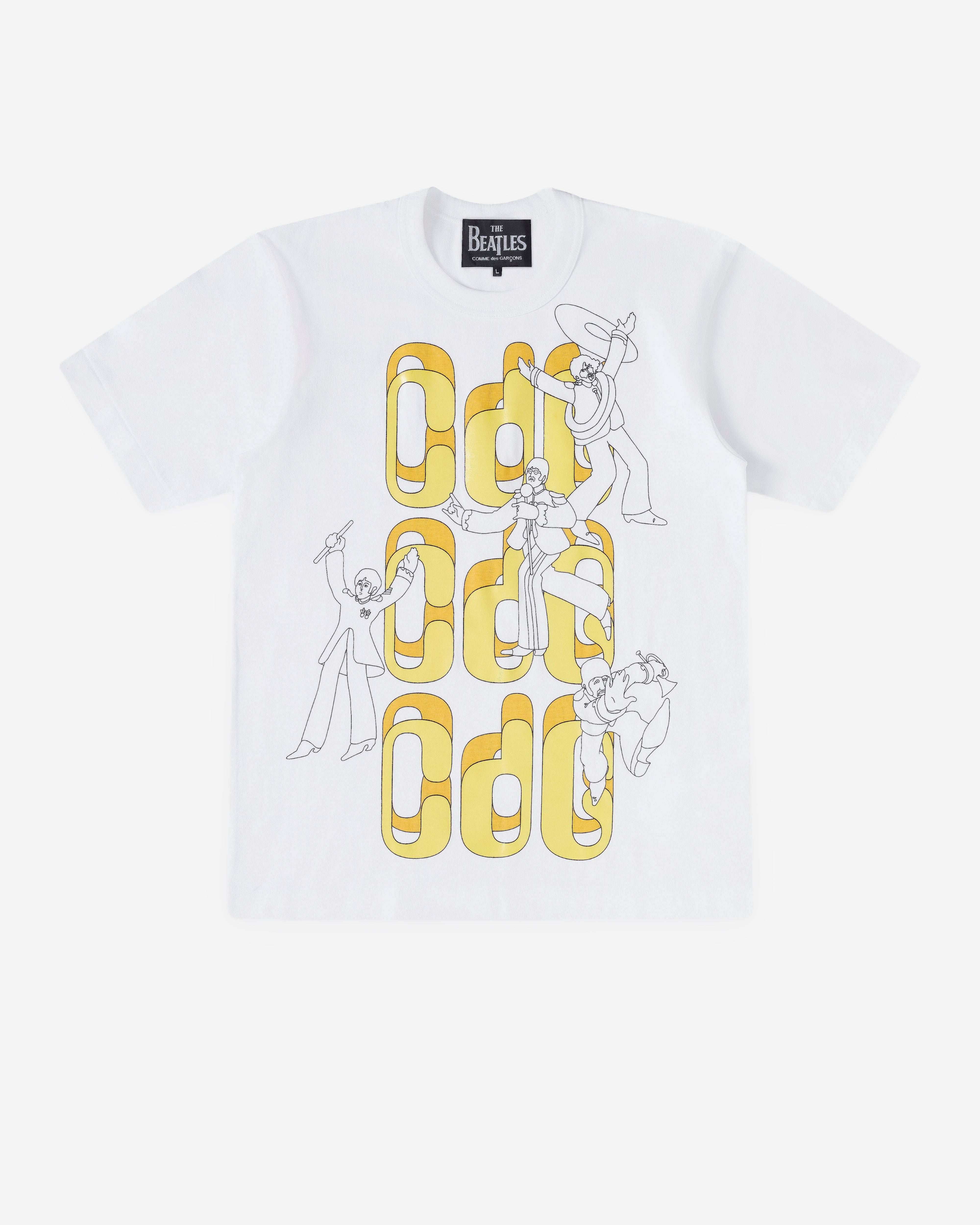 CDG Beatles: Triple CDG Print (White) | DSMNY E-SHOP CDG Beatles: Triple CDG Print (White) | DSMNY E-SHOP