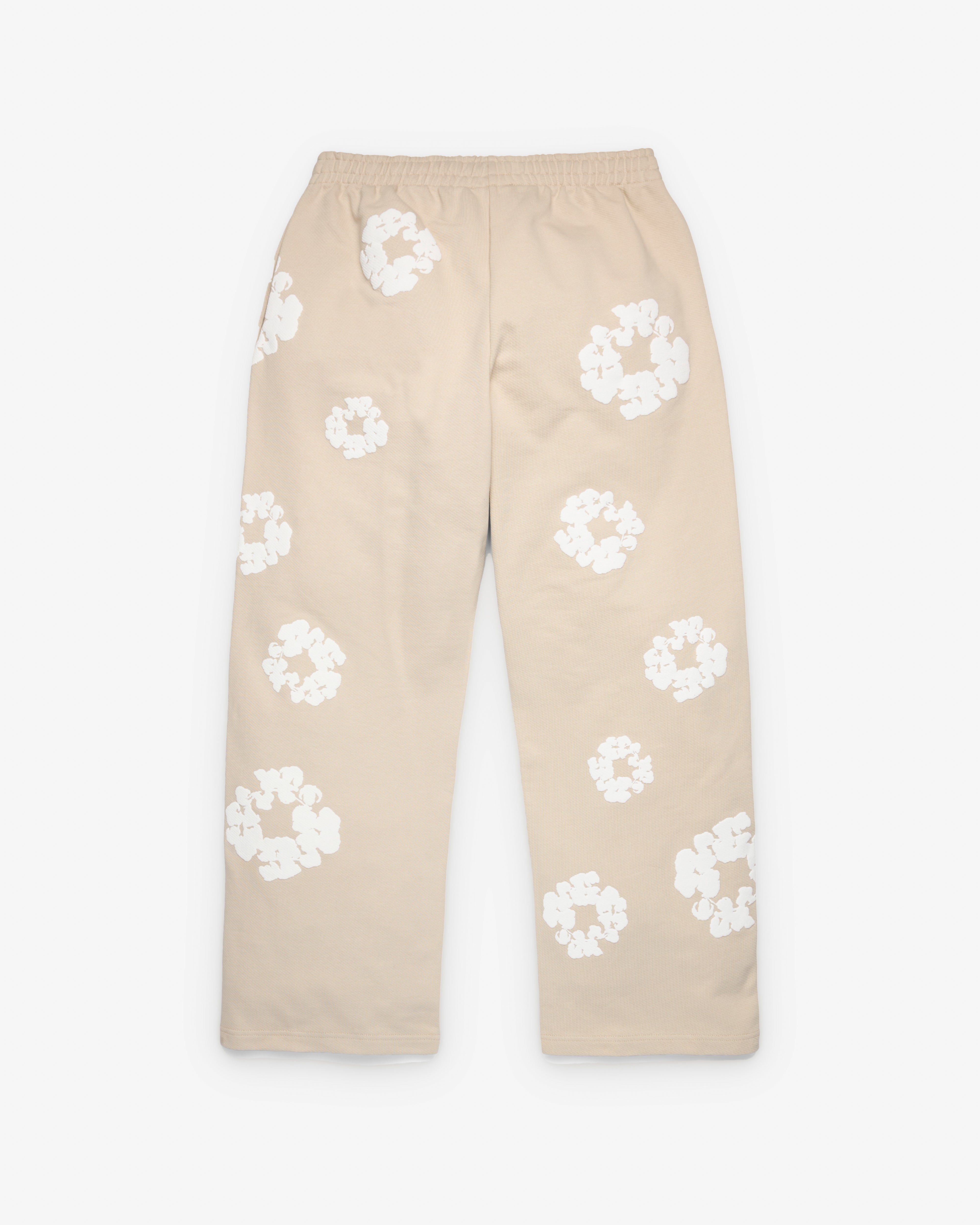 Denim Tears: Men's Cotton Wreath Open Hem Sweatpants (Grey