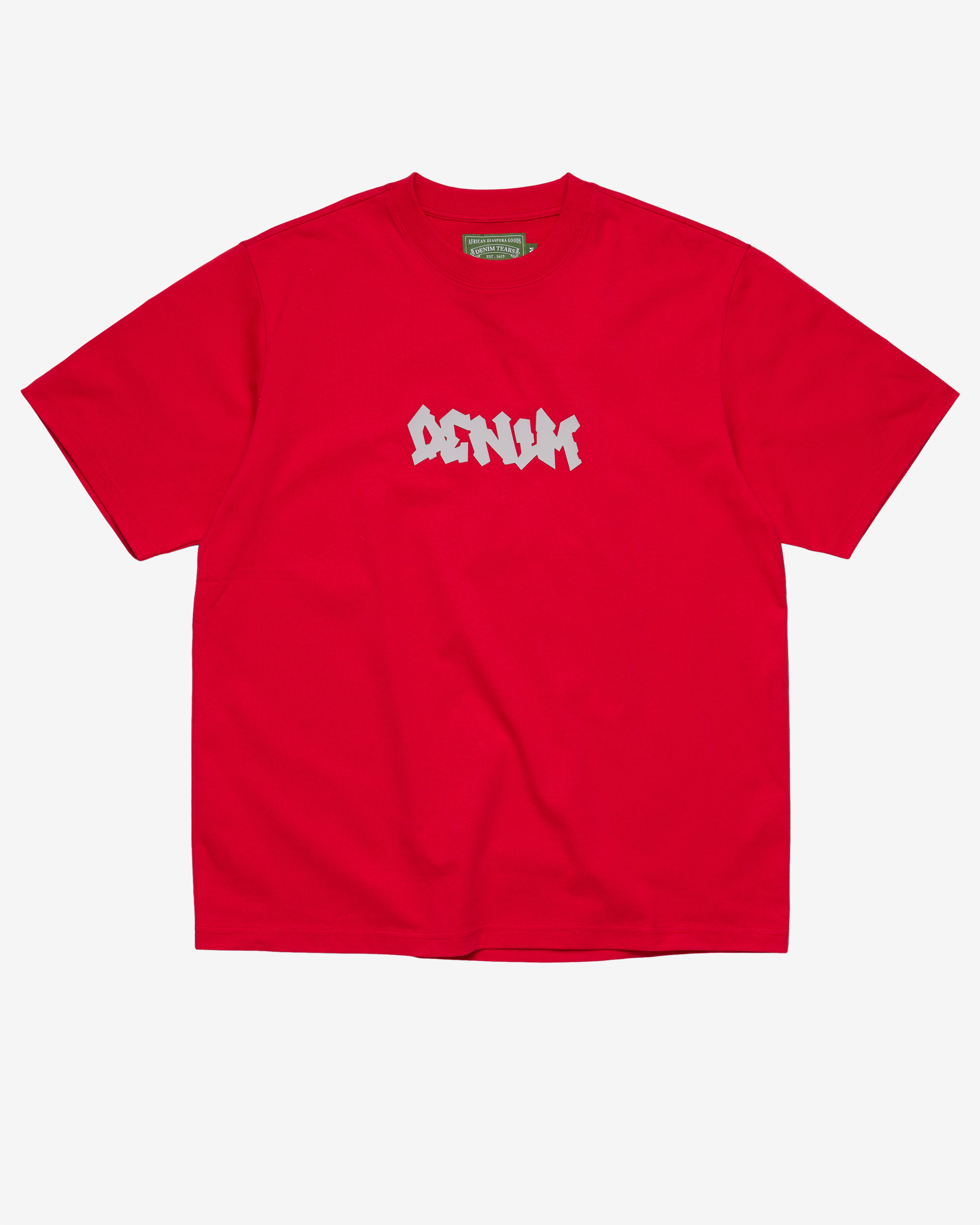 Denim Tears: Men's Groove SS Tee (Red) | DSMNY E-SHOP