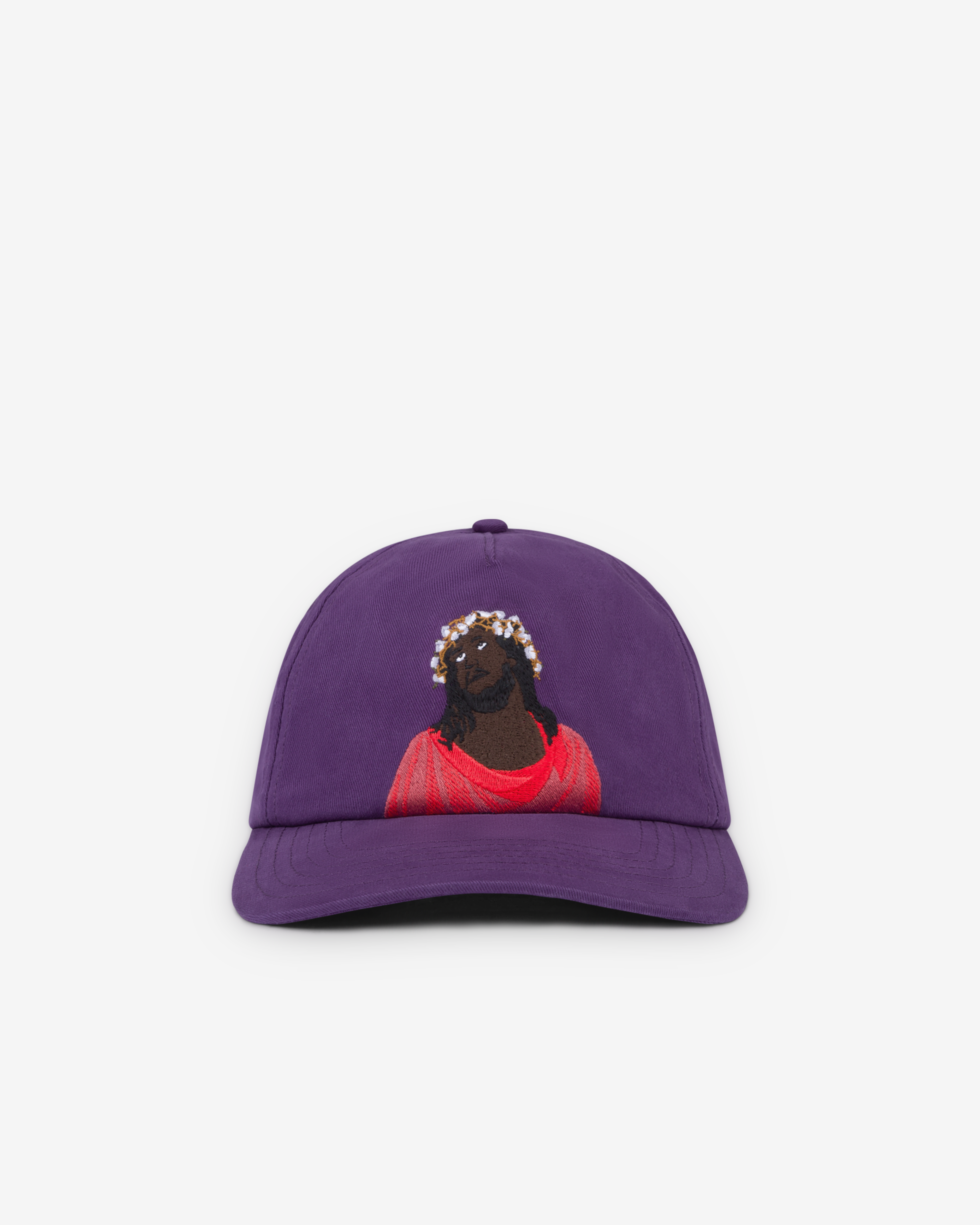 Denim Tears: Men's Black Jesus Cap (Purple) | DSMNY E-SHOP