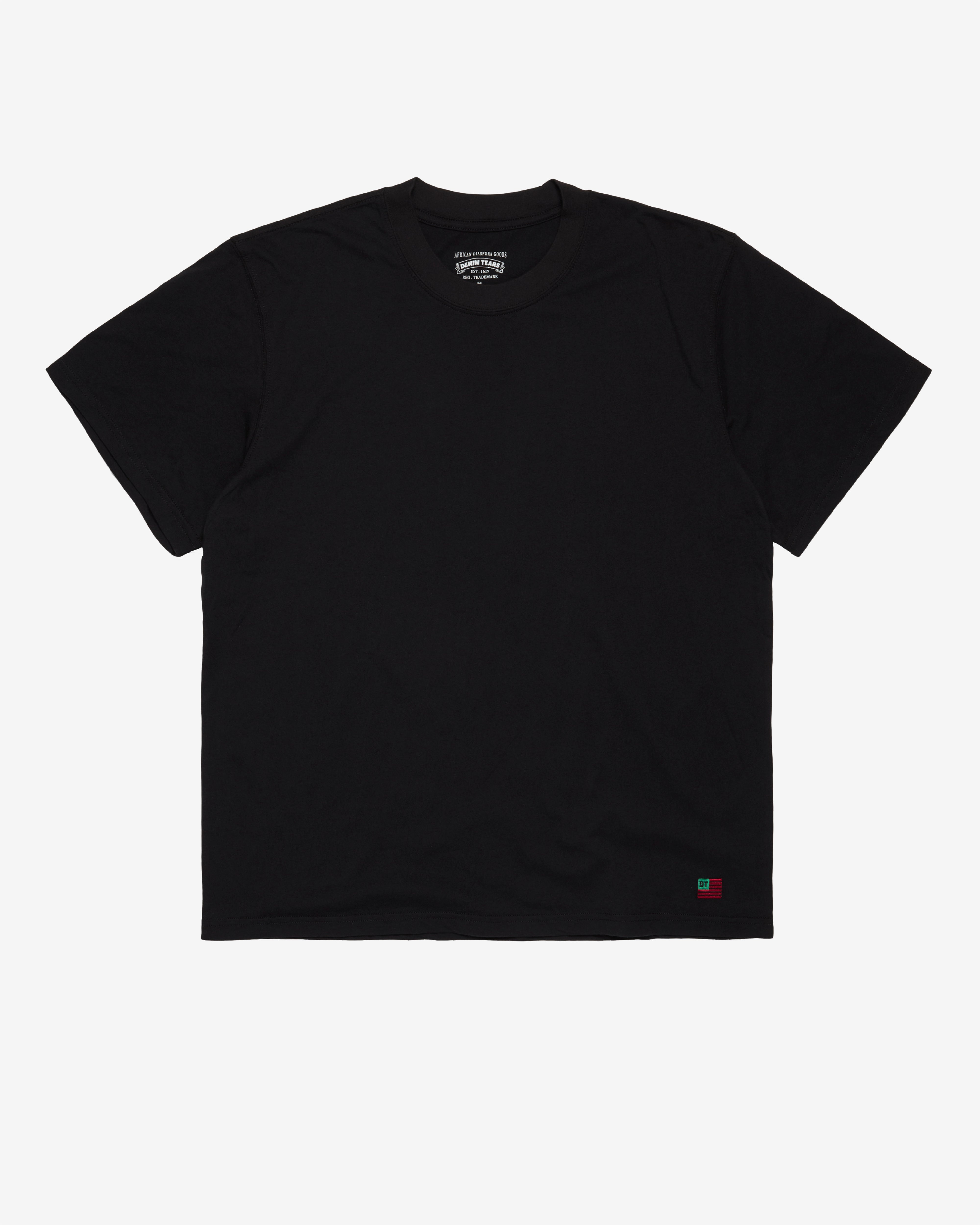 Denim Tears: Men's Short Sleeve Flag Tee (Black) | DSMNY E-SHOP