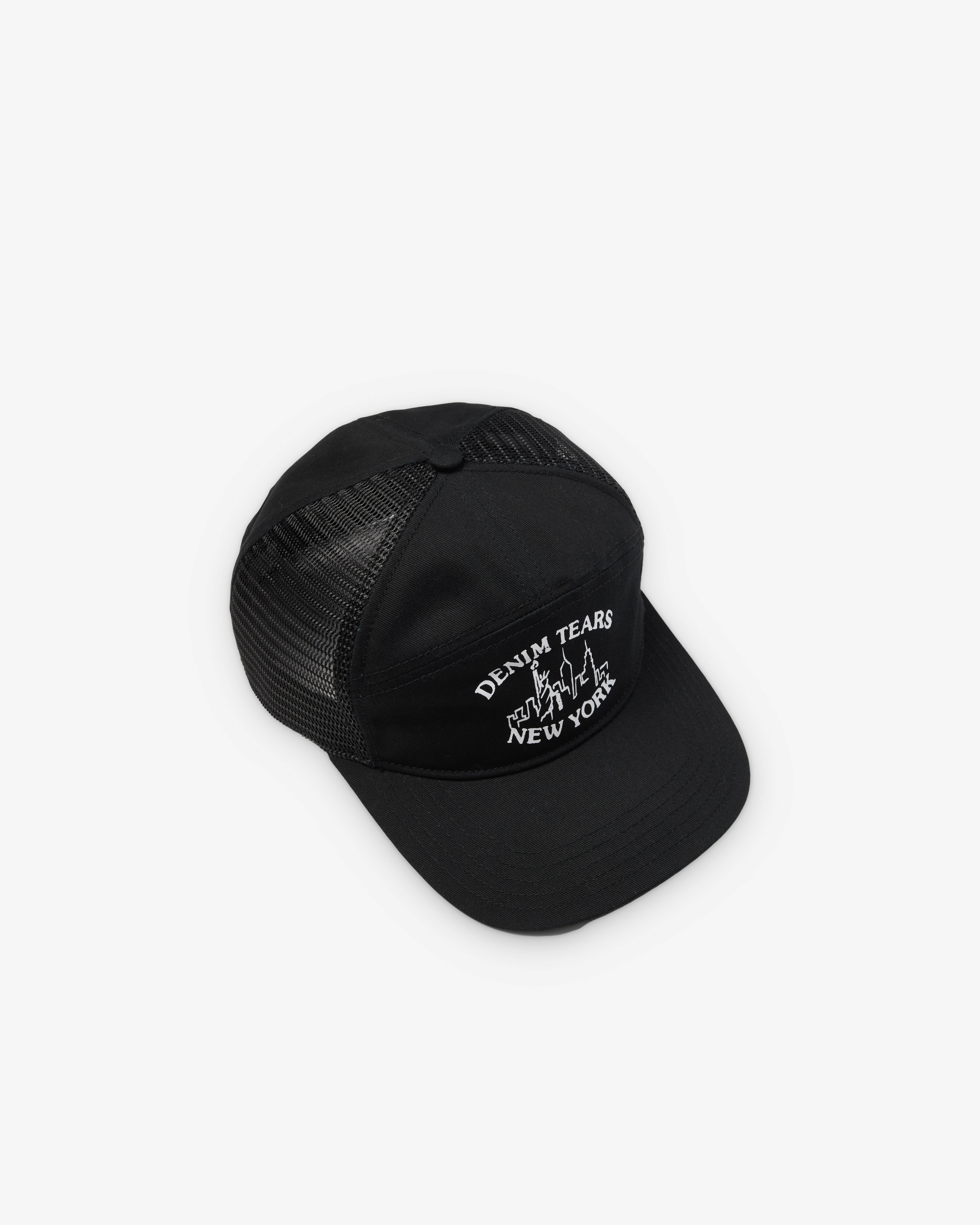 DENIM TEARS ブラックベースボールキャップ Denim Tears: Men's Logo Cap (Black) | DSMNY E-SHOP