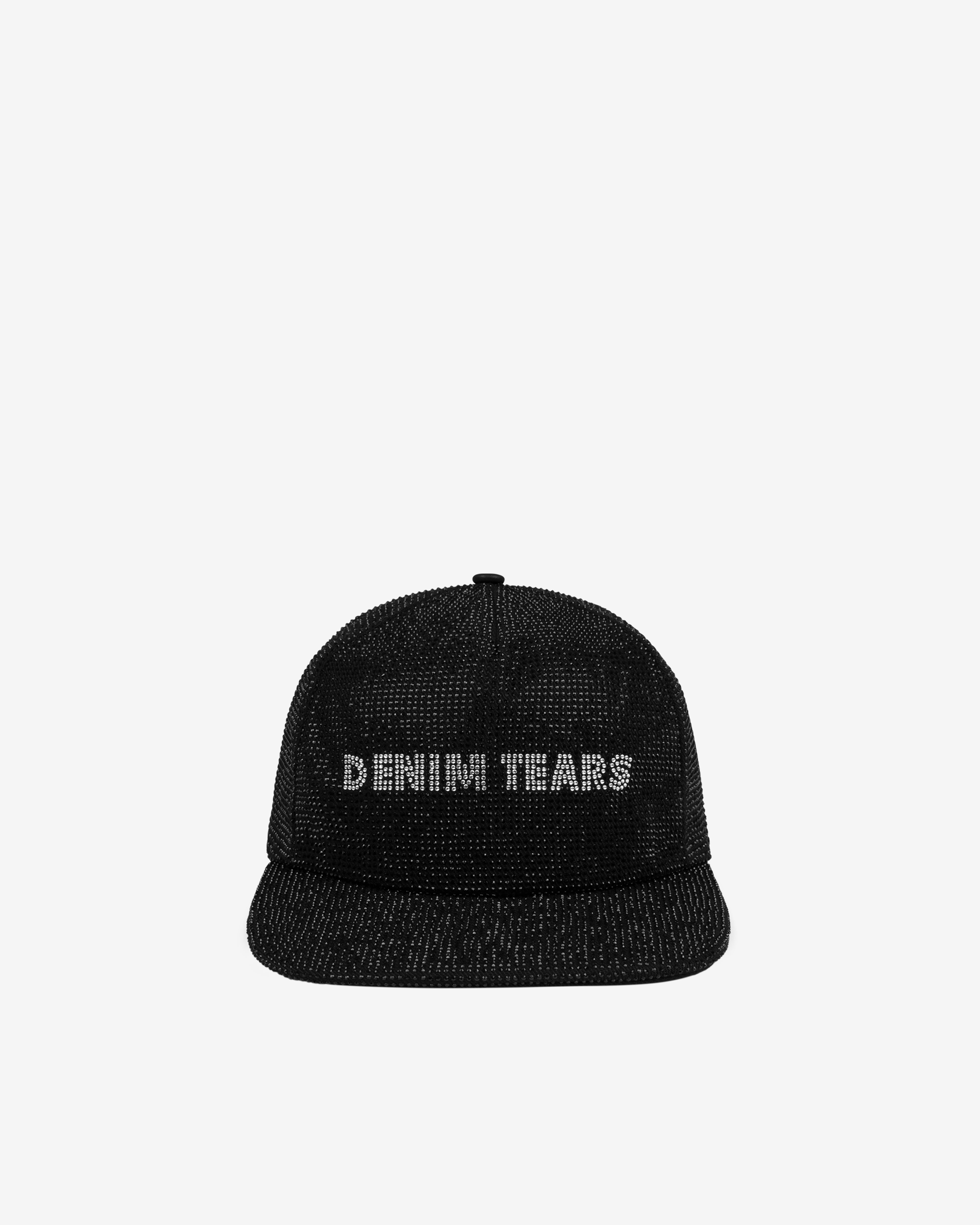 Denim Tears: Men's Strass Logo Cap (Black) | DSMNY E-SHOP
