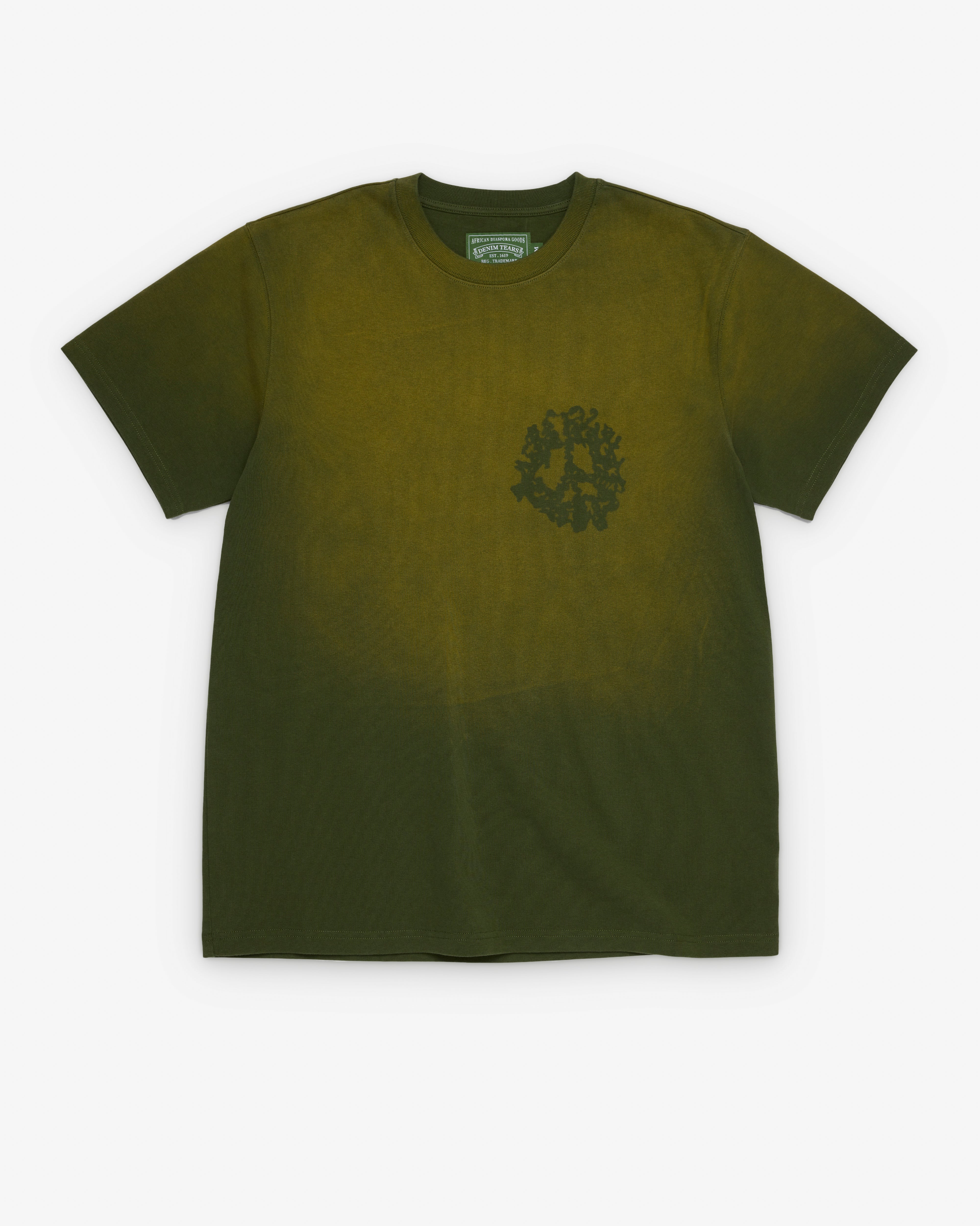 Denim Tears: Men's Denim U Knockout Tee (Green) | DSMNY E-SHOP