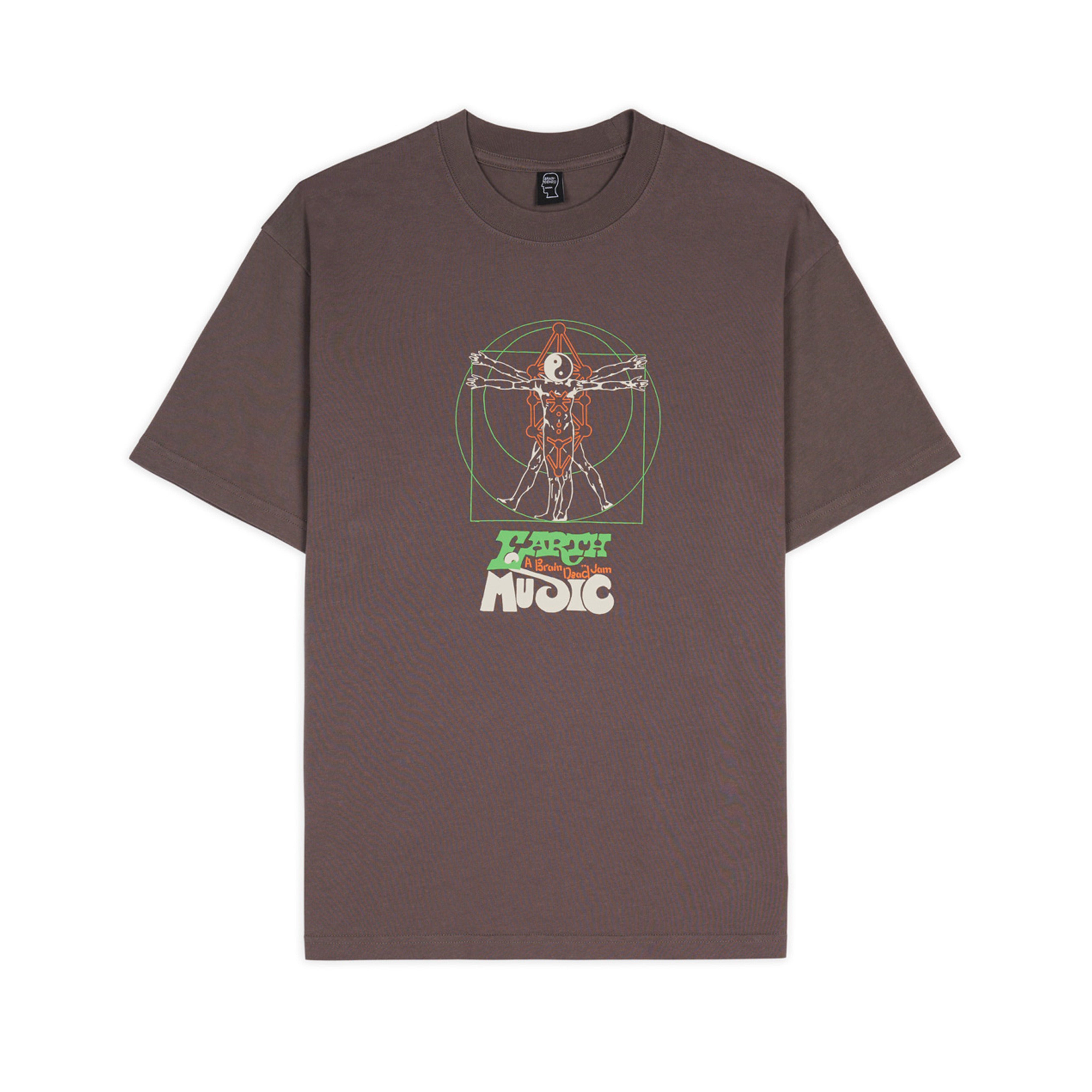 Brain Dead: Men's Earth Music T-Shirt (Clay) | DSMNY E-SHOP