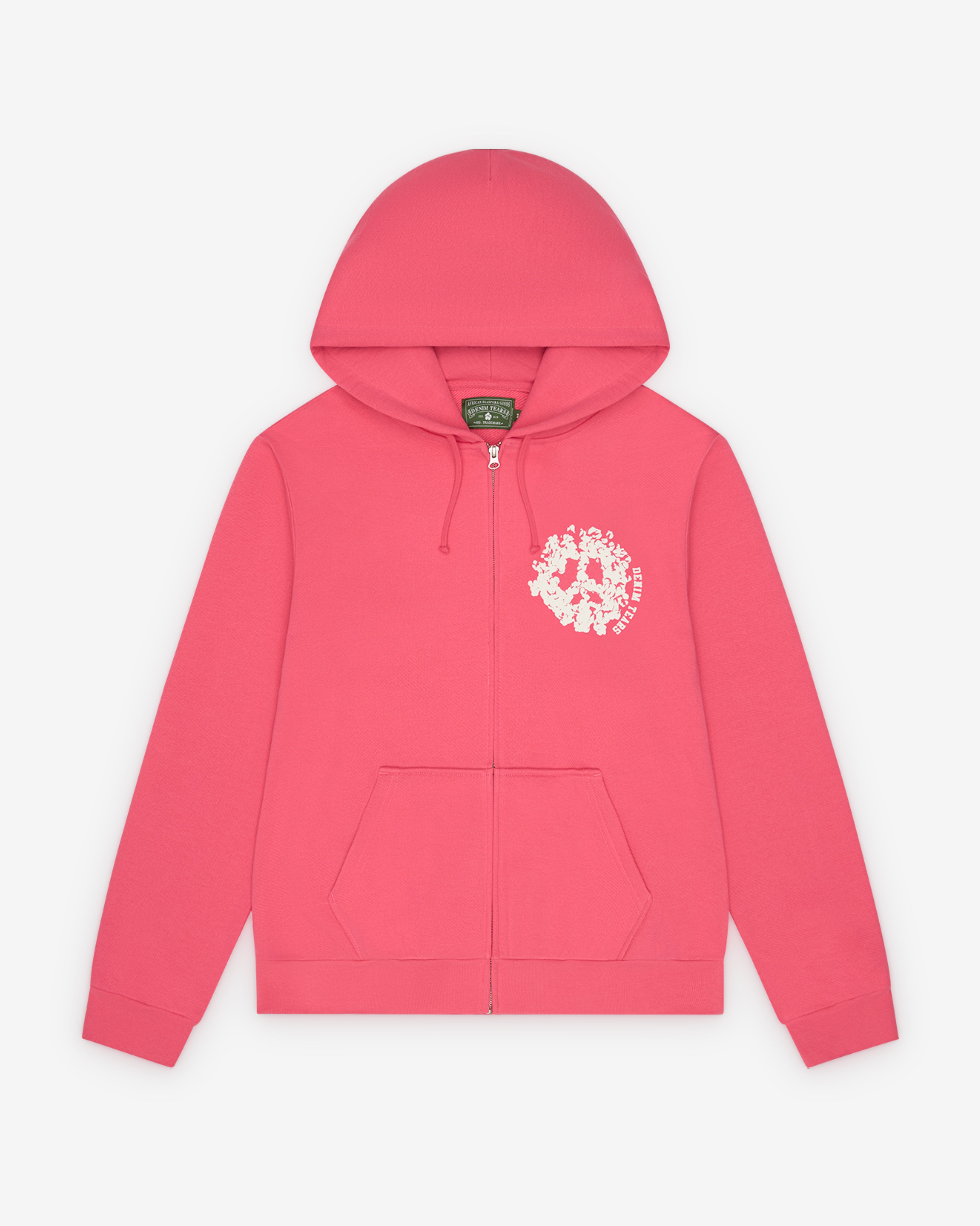 DENIM TEARS ピンク Denim Tears: Men's Denim University Zip Hoodie (Pink) | DSMNY E-SHOP