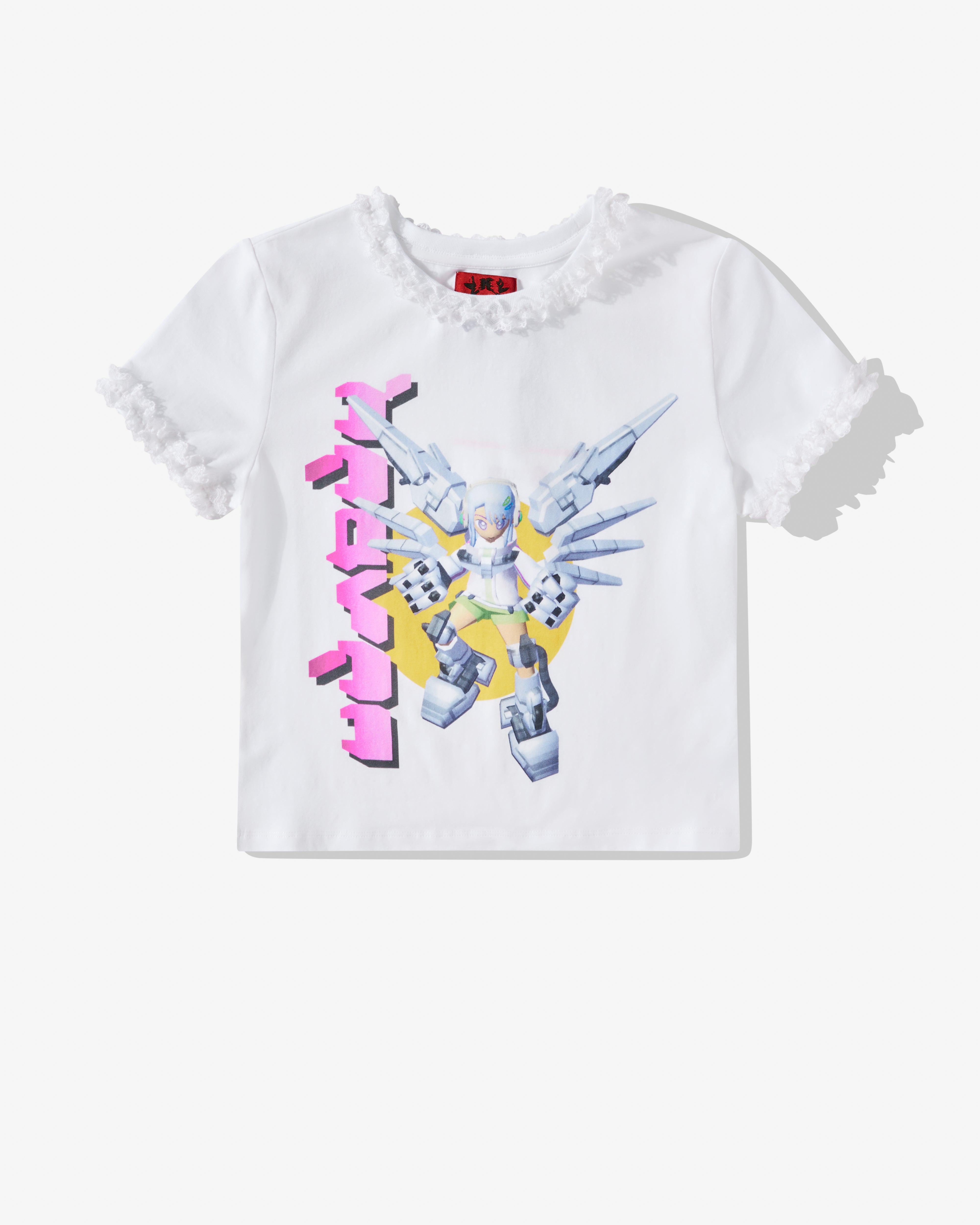 Heaven By Marc Jacobs - Women's Robot Lace Baby Tee - (White)