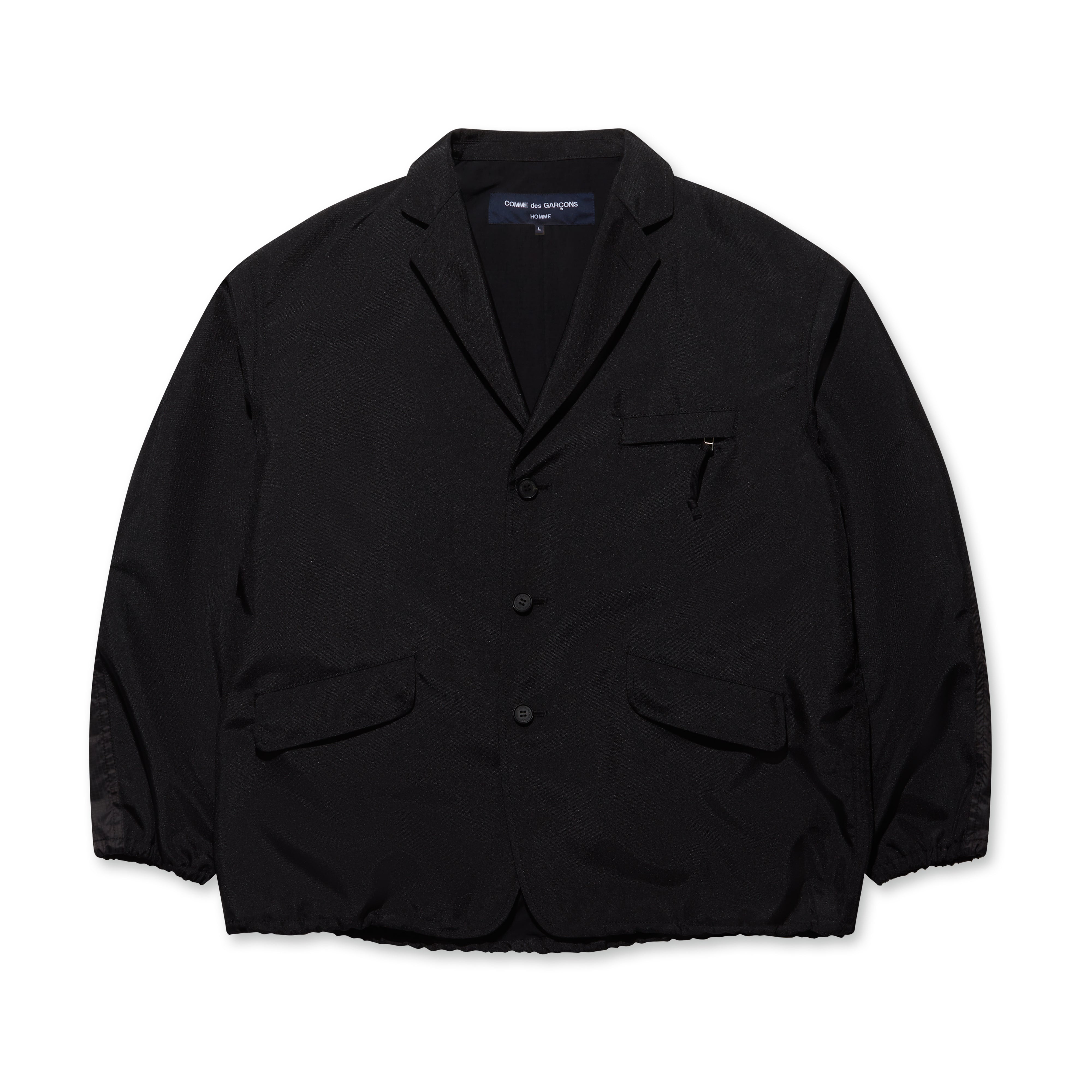 Comme des Garçons Homme - Men's Polyester Relaxed Jacket - (Black)