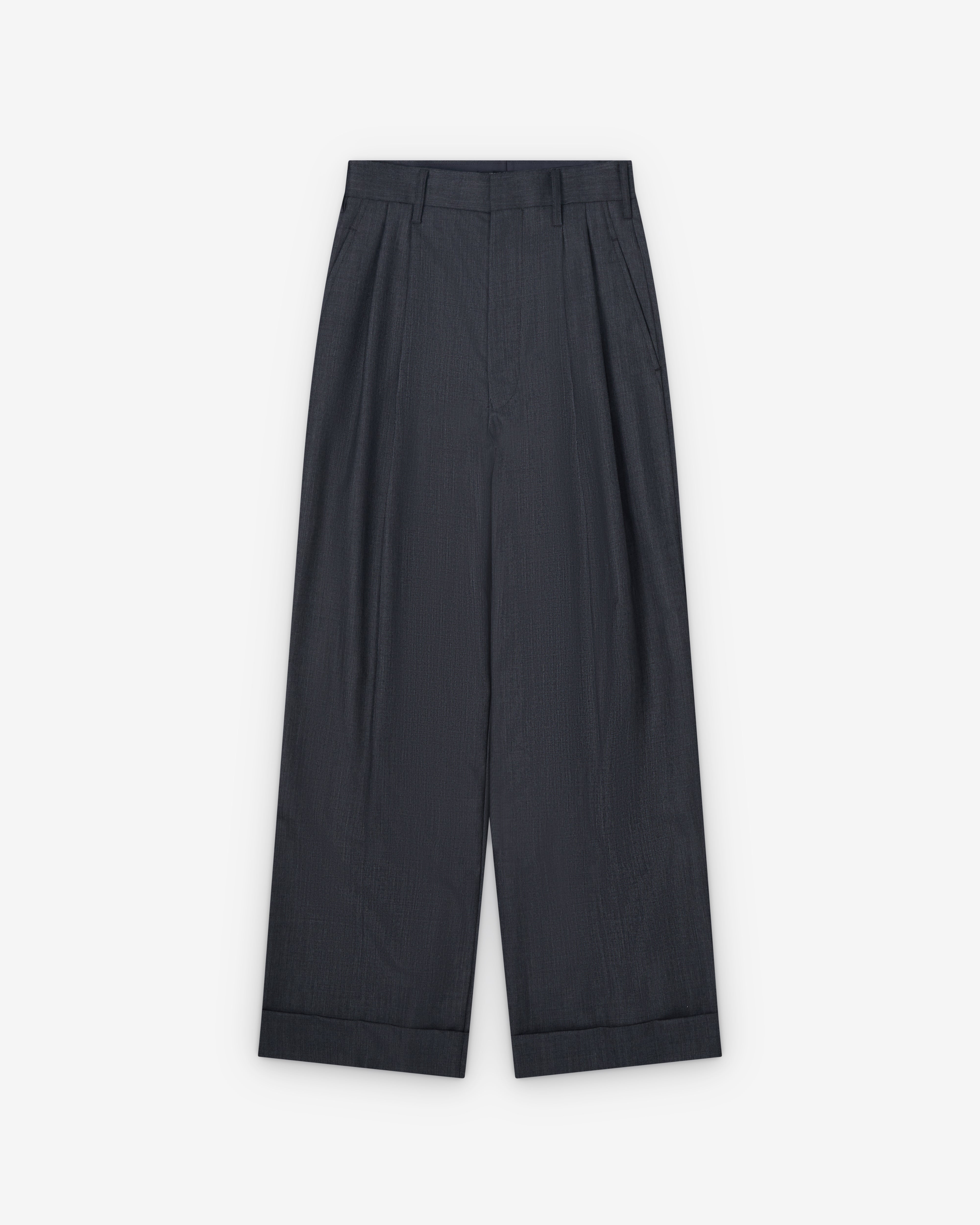 Junya Watanabe: Women's Wool Suit Trousers (Grey) | DSMNY E-SHOP