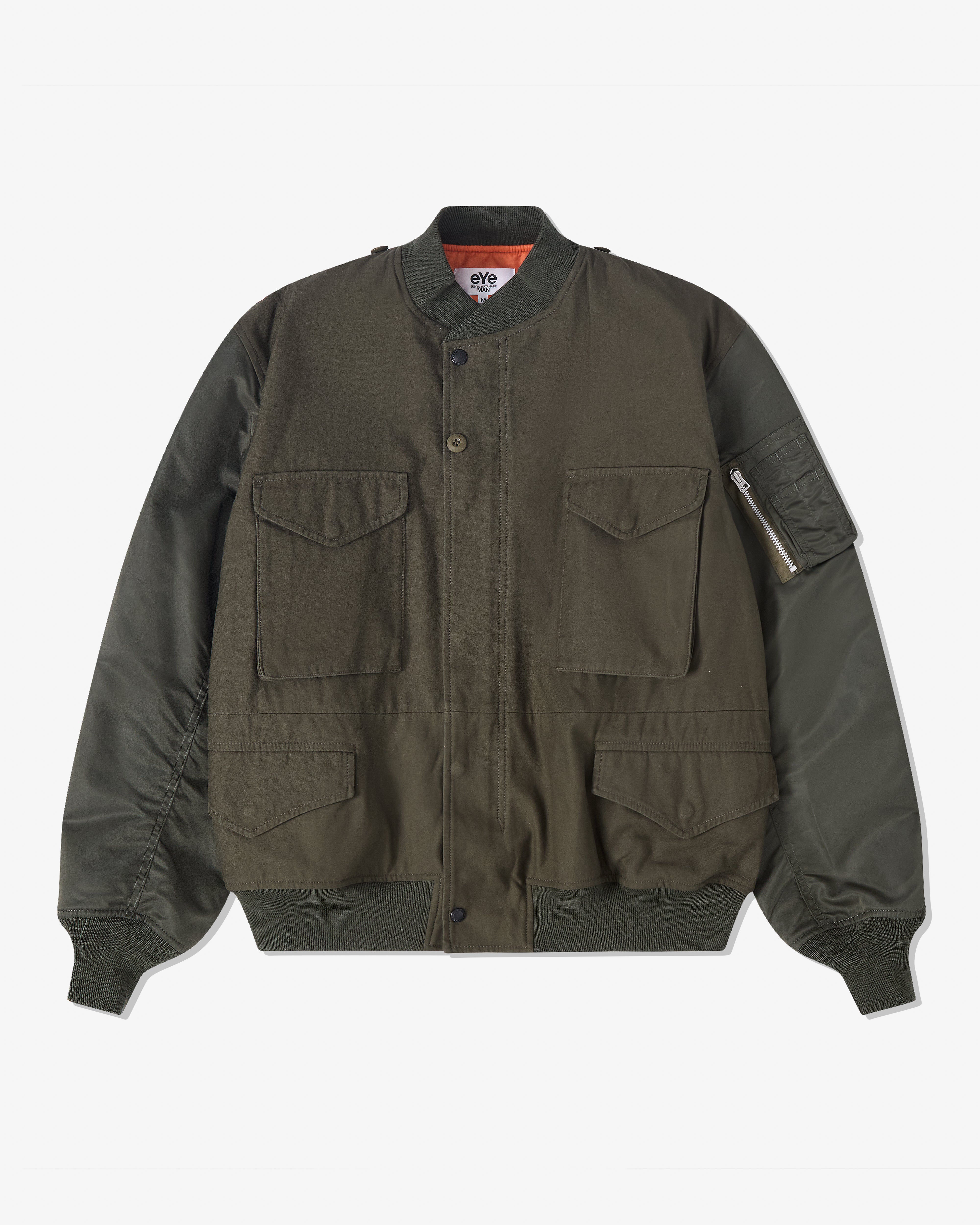 eye Junya Watanabe Man: Men's Needles Bomber Jacket (Khaki Green