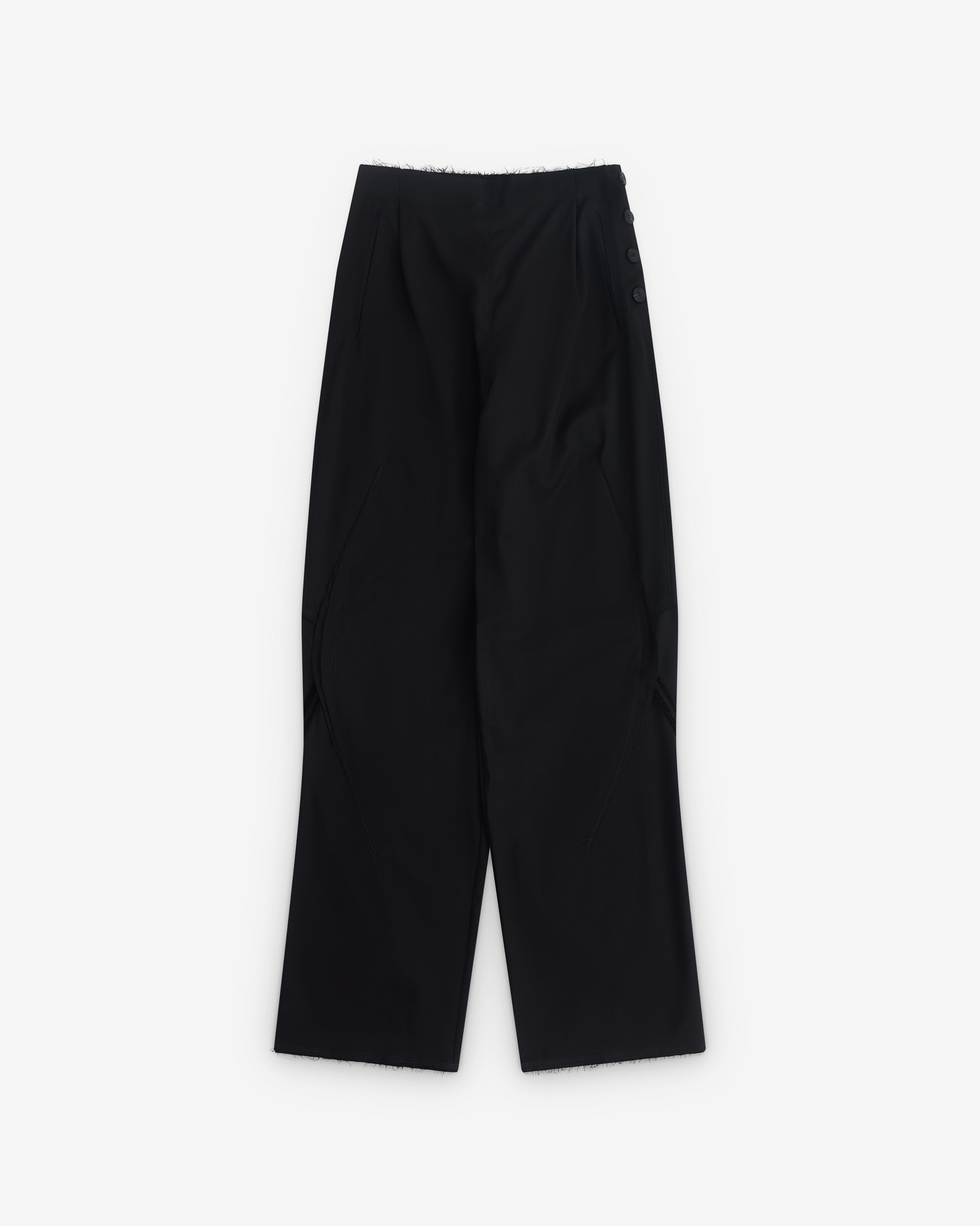 Kiko Kostadinov: Men's Vig K-Dart Trouser (Crow Black) | DSMNY E-SHOP