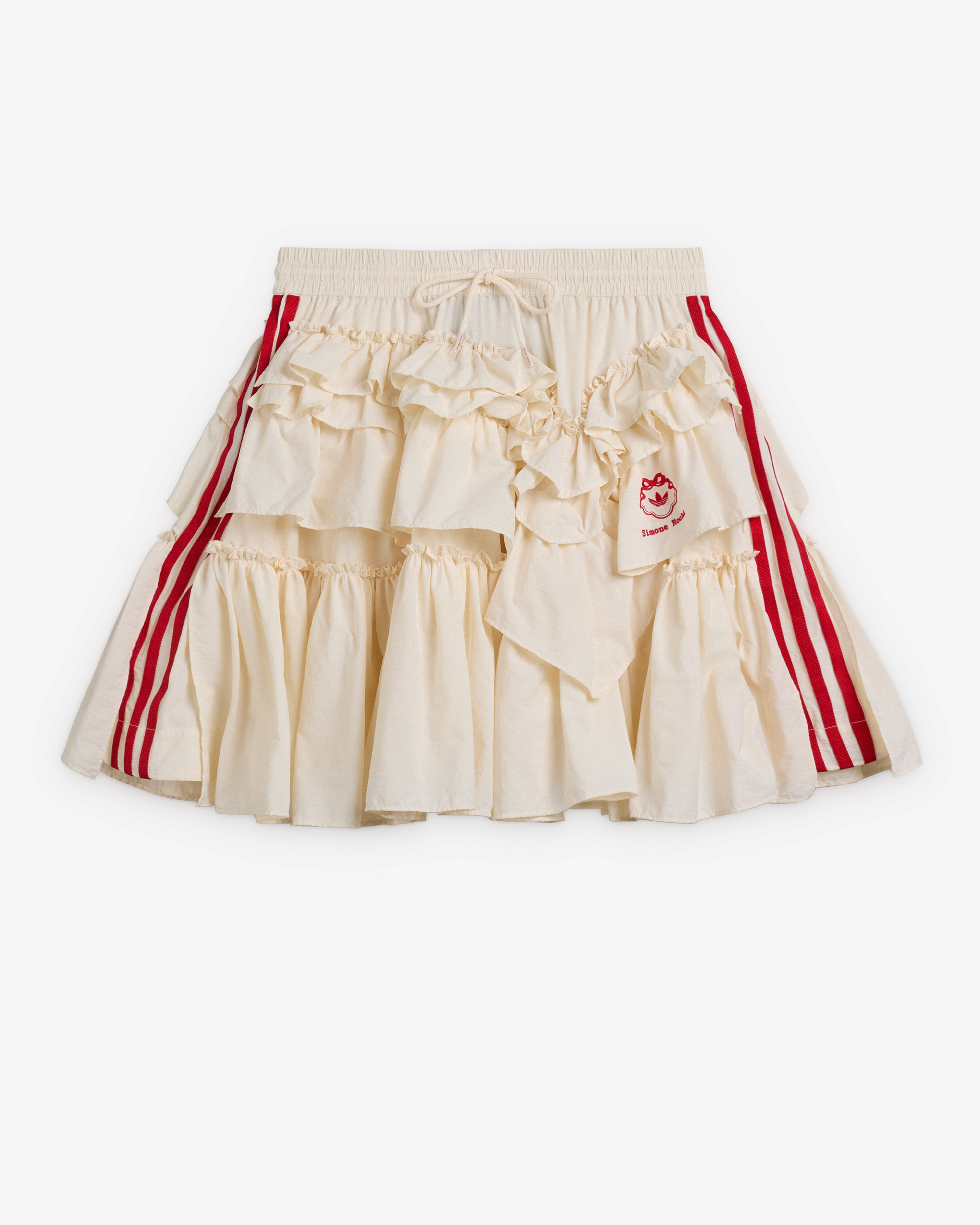Adidas: Women's Simone Rocha Frill Skirt (Chalk White) | DSMNY E-SHOP