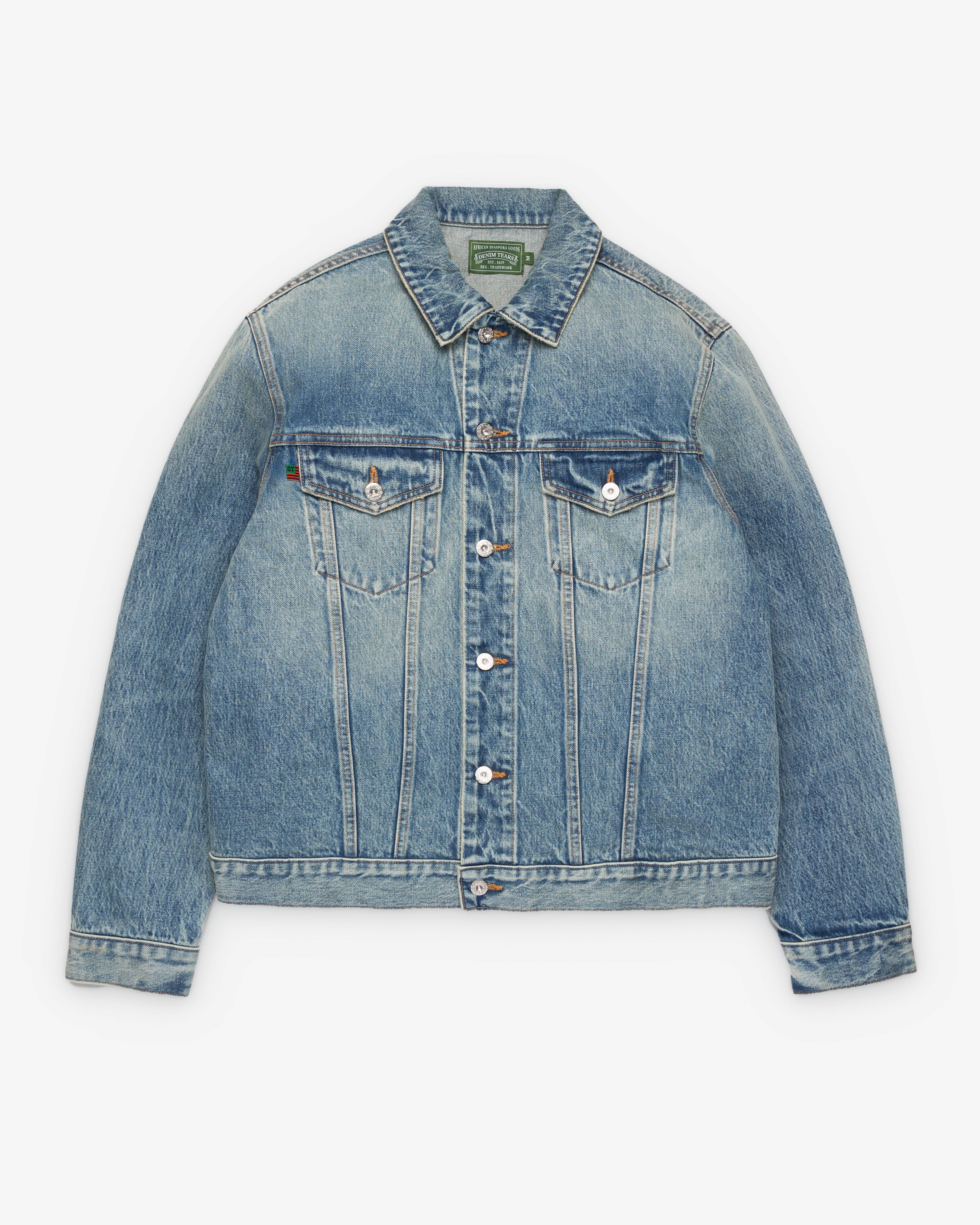 Denim Tears: Men's Light Wash Denim Jacket (Light Wash) | DSMNY E-SHOP