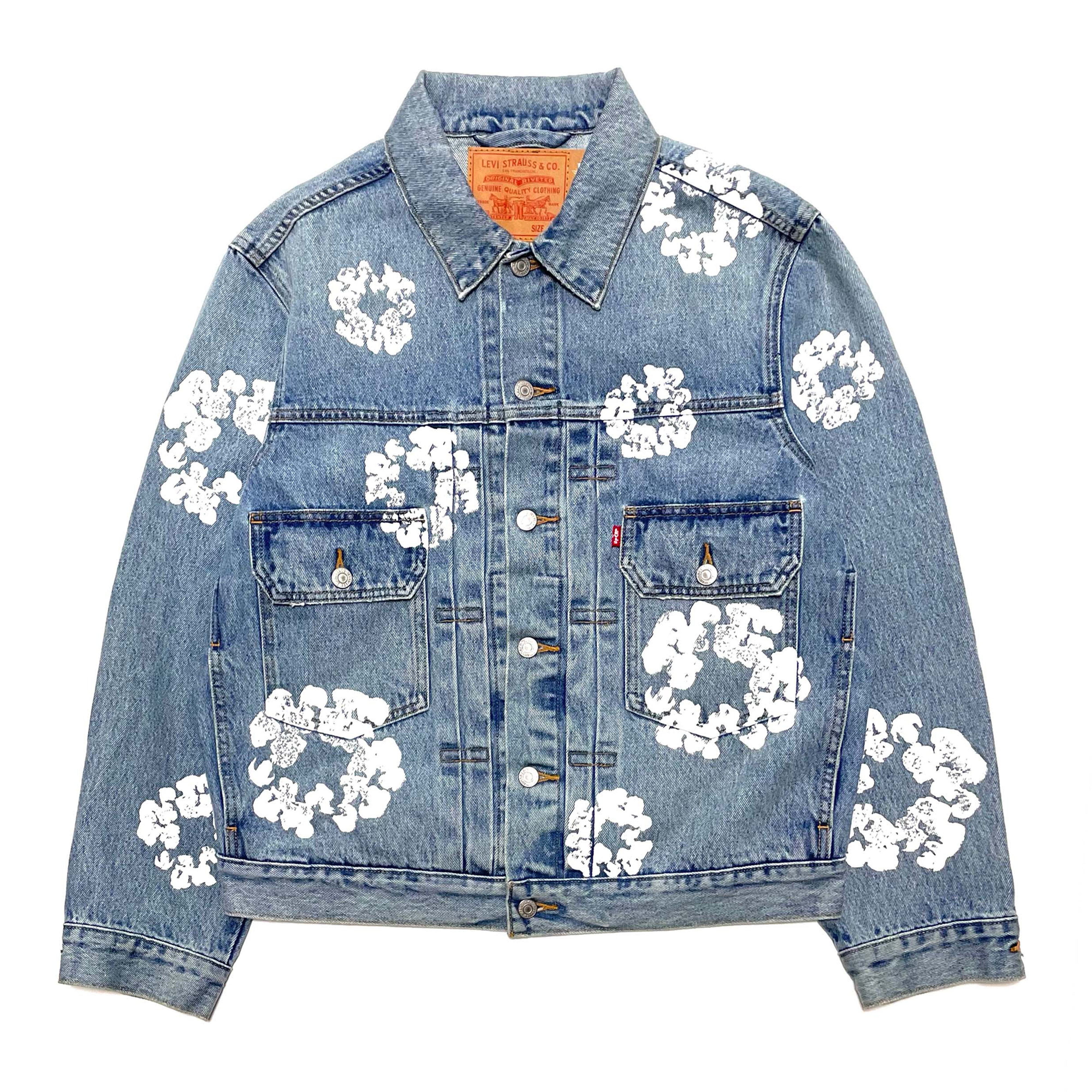 Denim Tears - Levi's Type-2 All-Over Cotton Wreath Trucker Jacket