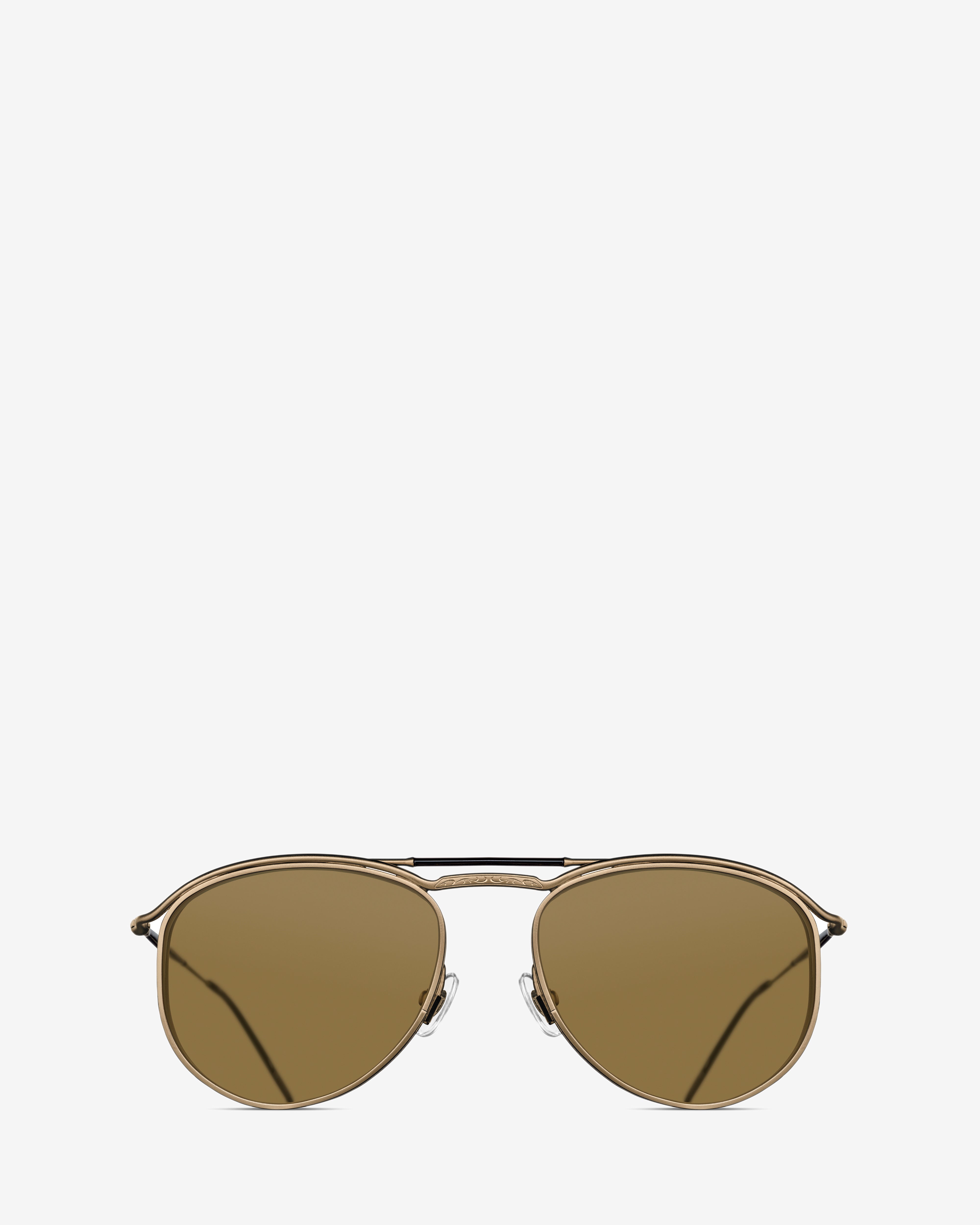 Matsuda: M3122 Brown Sunglasses (Gold) | DSMNY E-SHOP