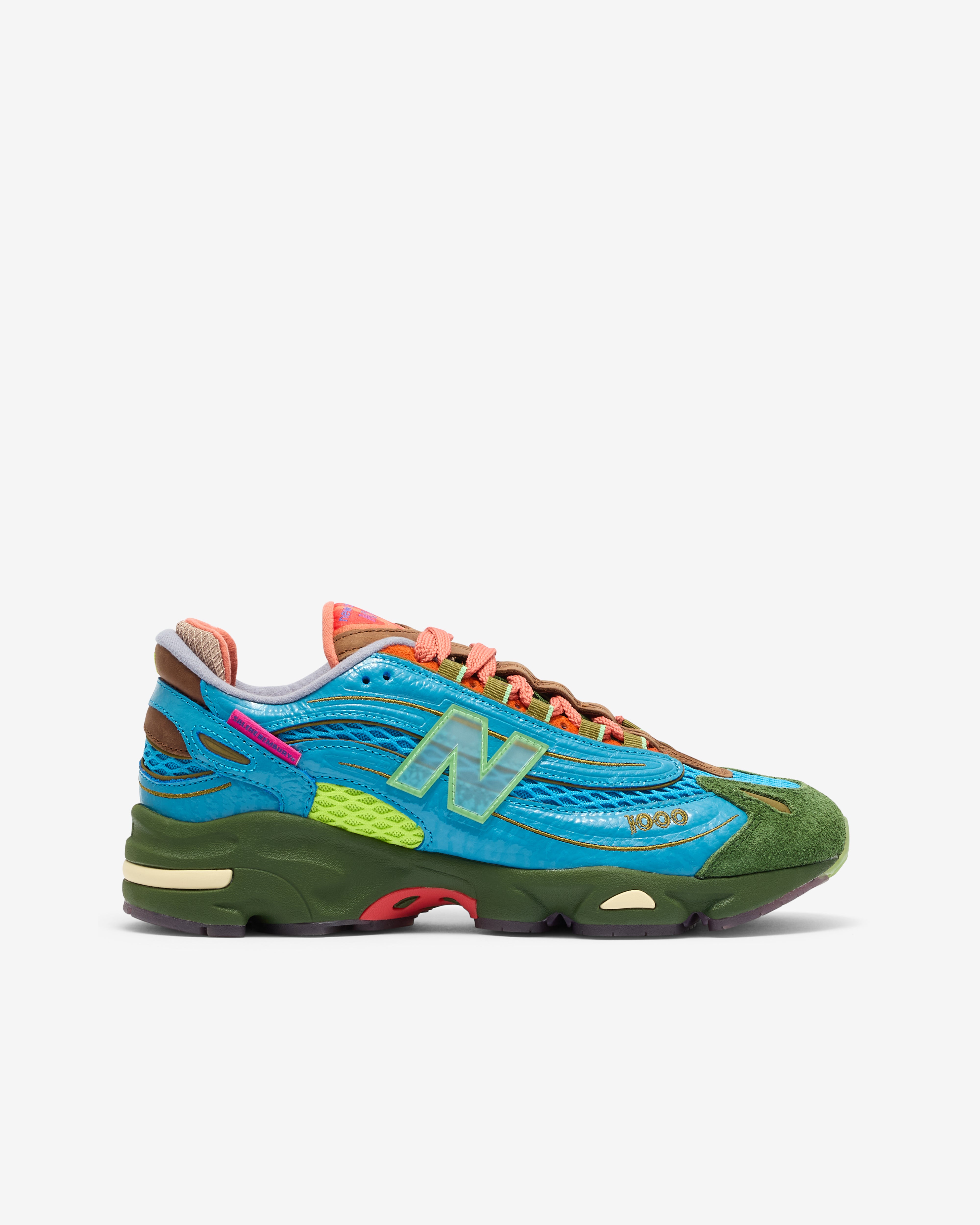 New Balance: Men's Salehe Bembury 1000 Sneakers (Blue/Green/Orange