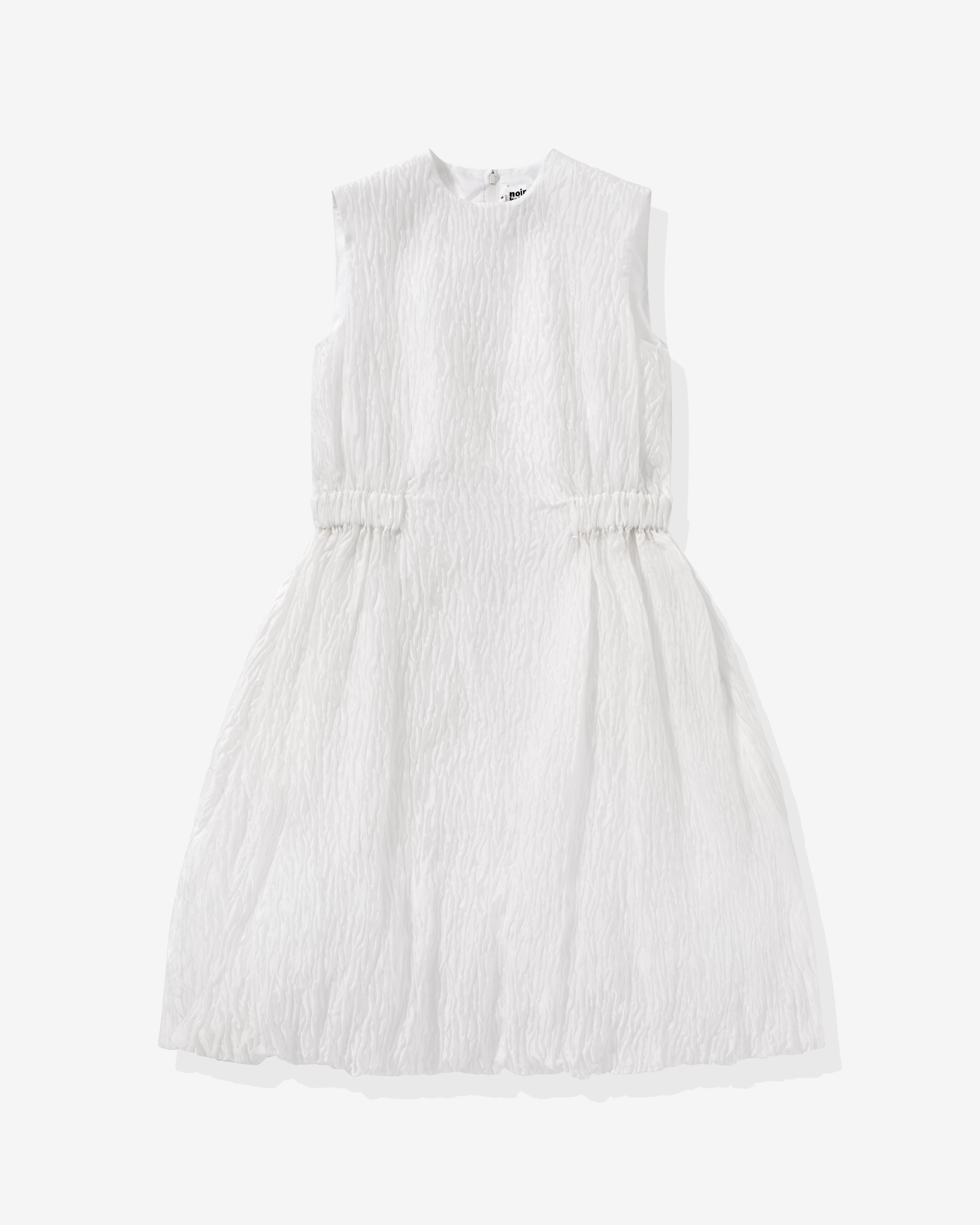 Noir Kei Ninomiya - Women's Jacquard Voluminous Dress - (White)