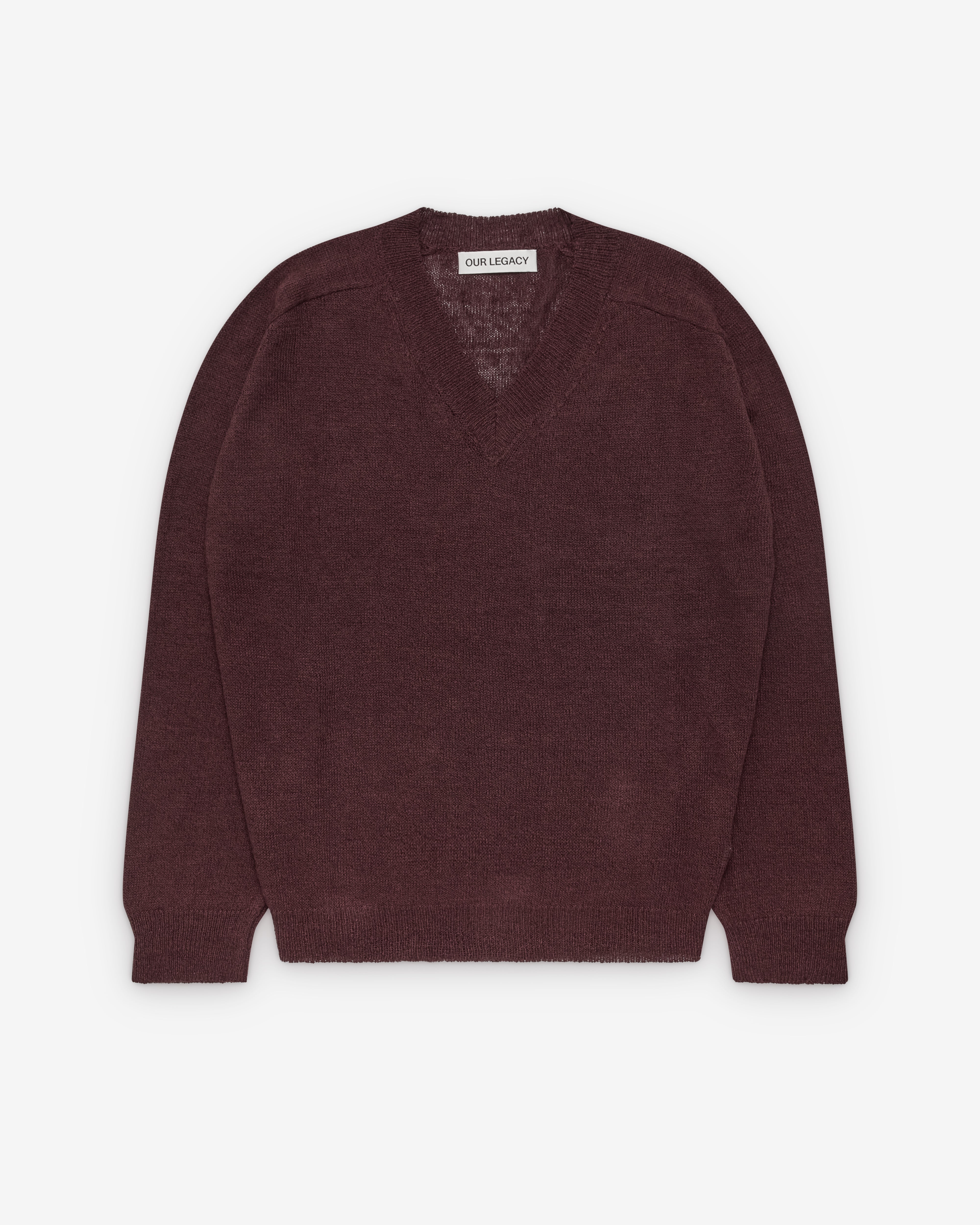 Our Legacy: Men's Rue V-Neck (Cabernet) | DSMNY E-SHOP