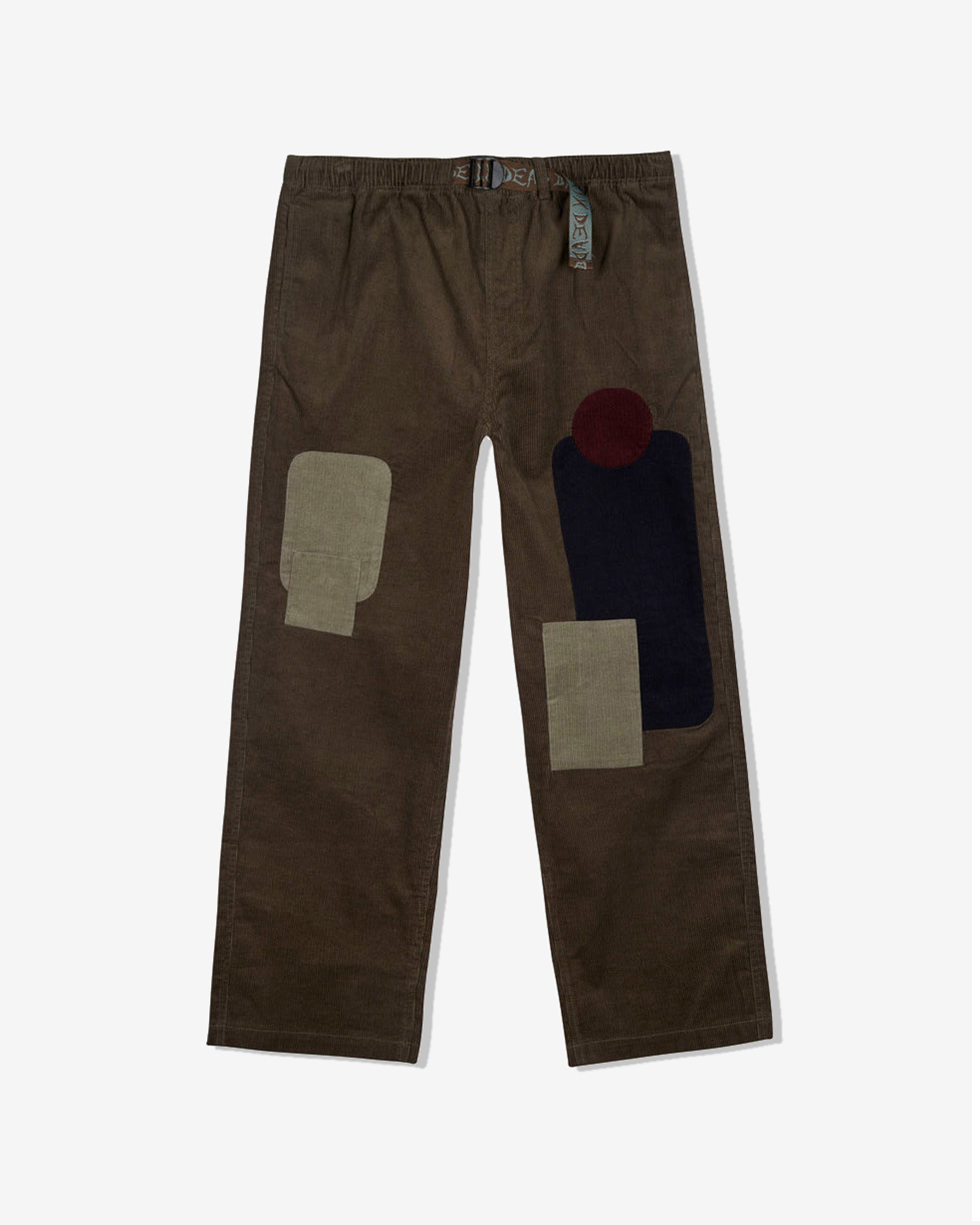 Brain Dead: Men's Patchwork Cord Climber Pant (Asphalt) | DSMNY E-SHOP