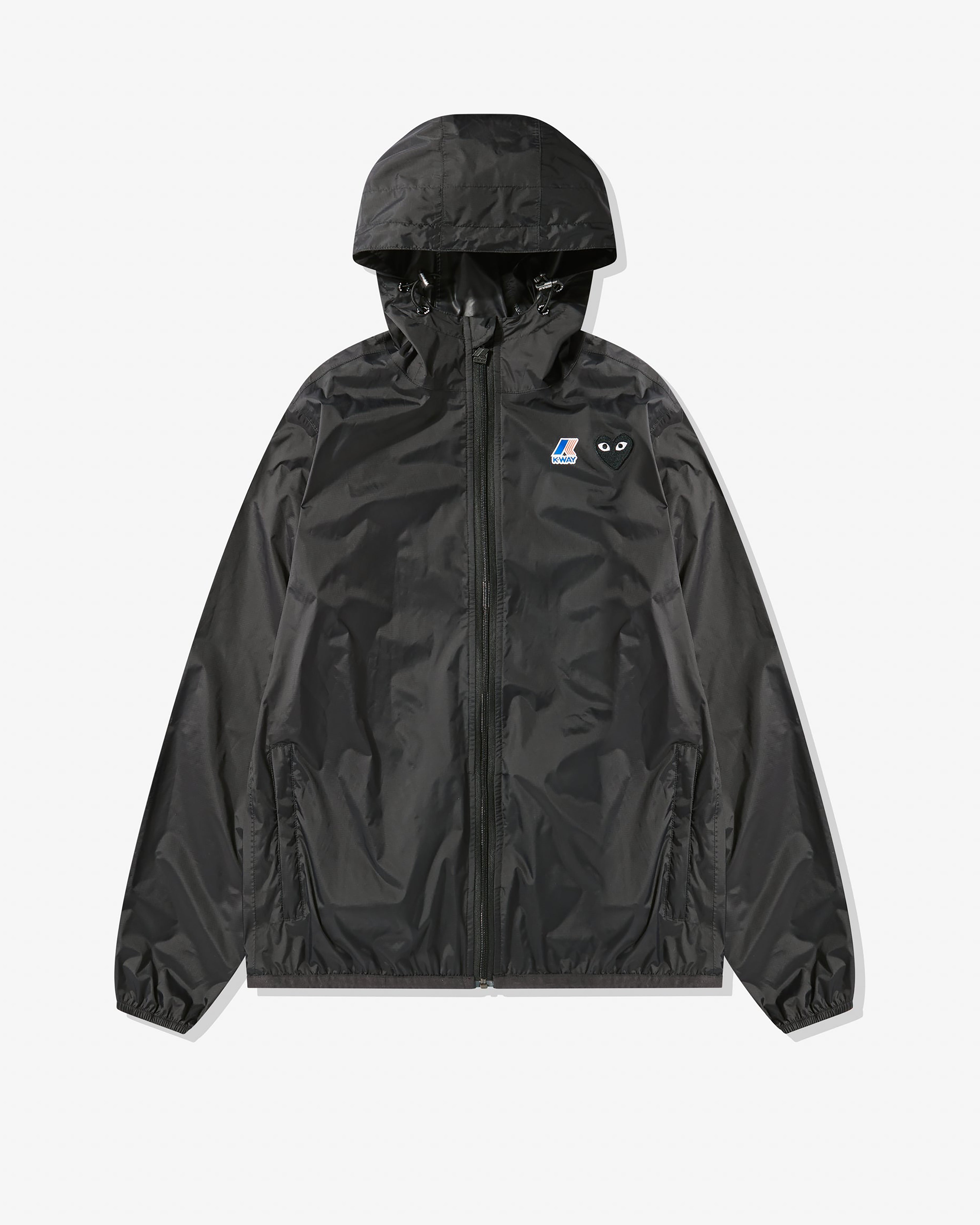 Play: K-Way Black Heart Zip Jacket (Black) | DSMNY E-SHOP