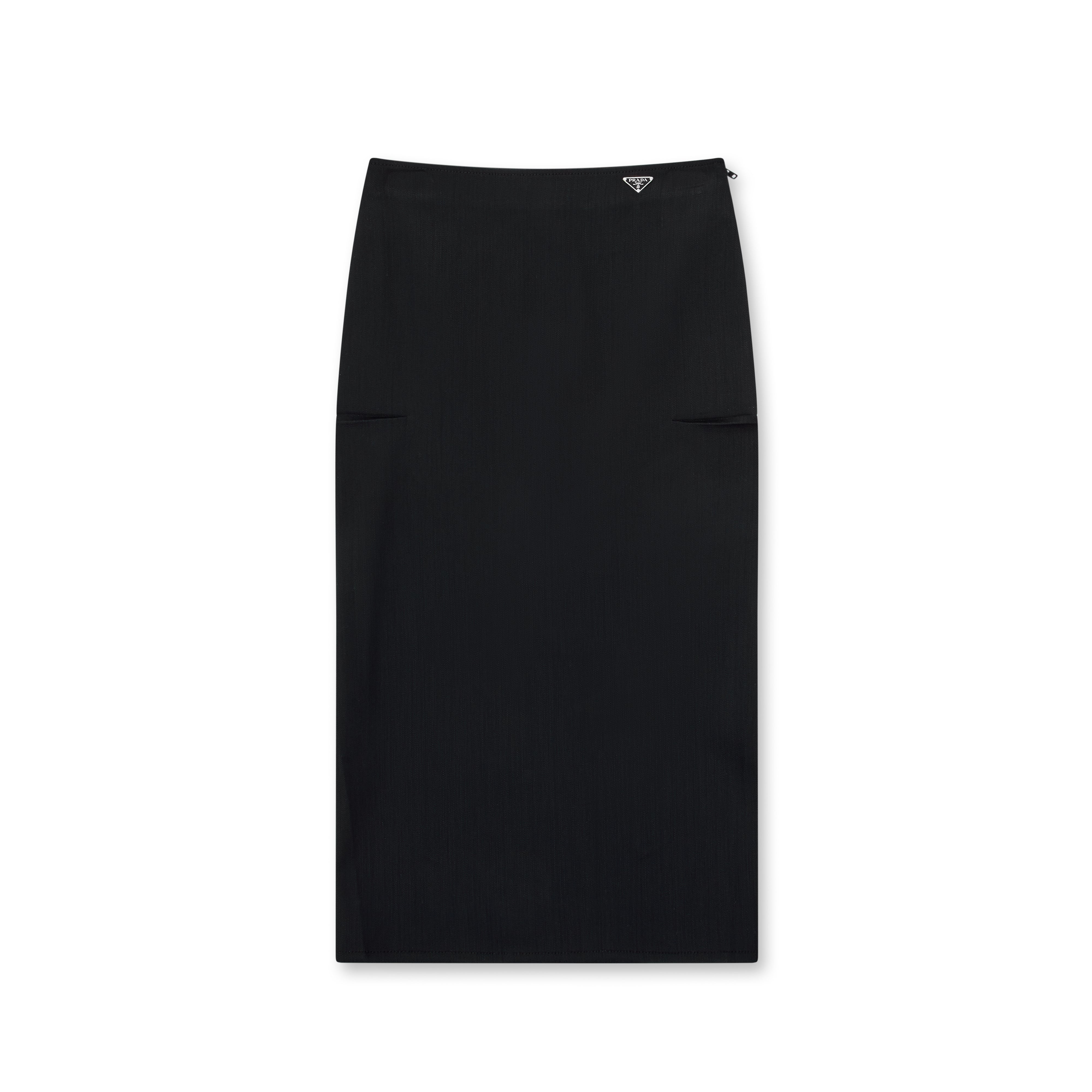 Prada - Women's Stretch Denim Pencil Skirt - (Black)