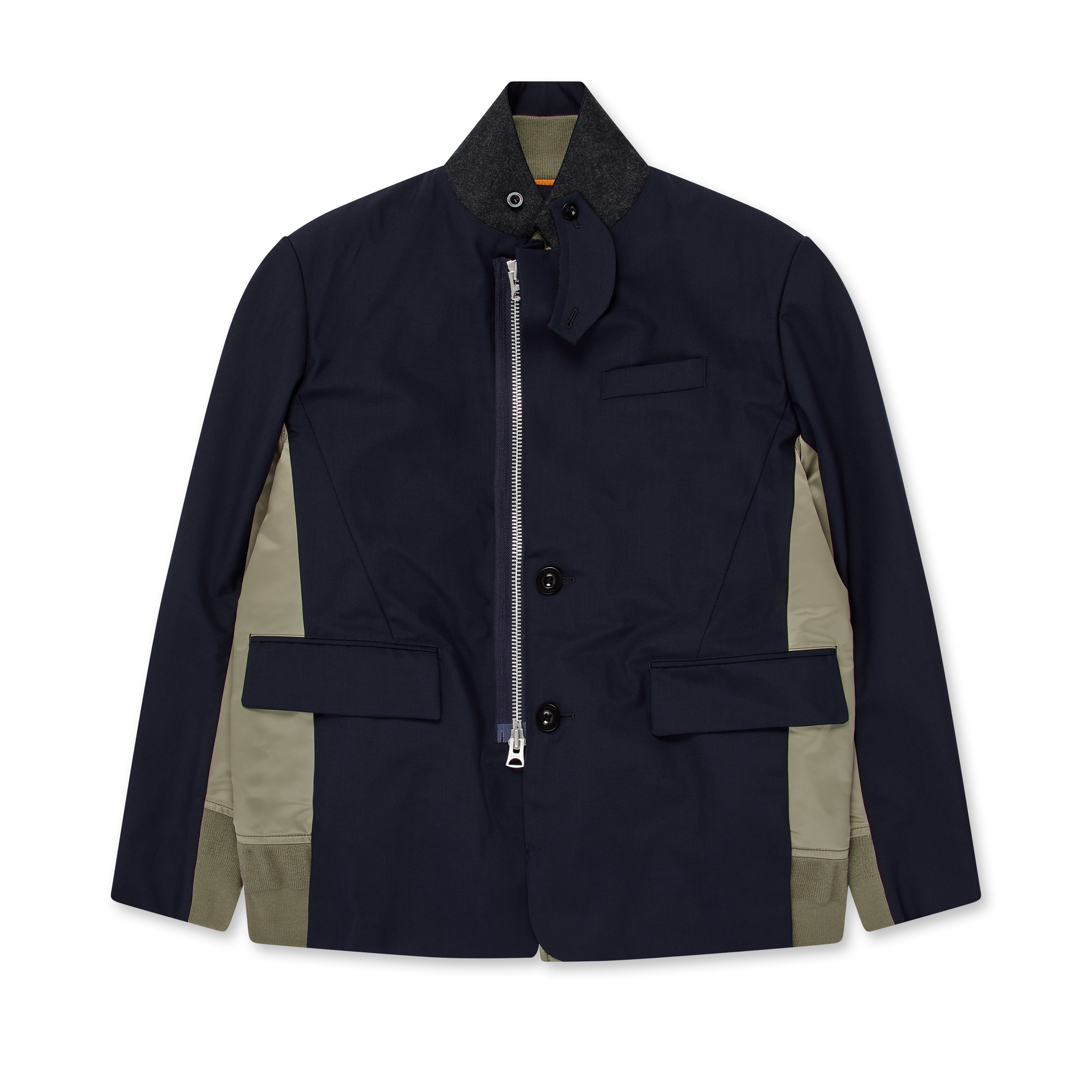 Sacai - Men's Suiting x Nylon Twill Jacket - (Navy) – DSMNY E-SHOP