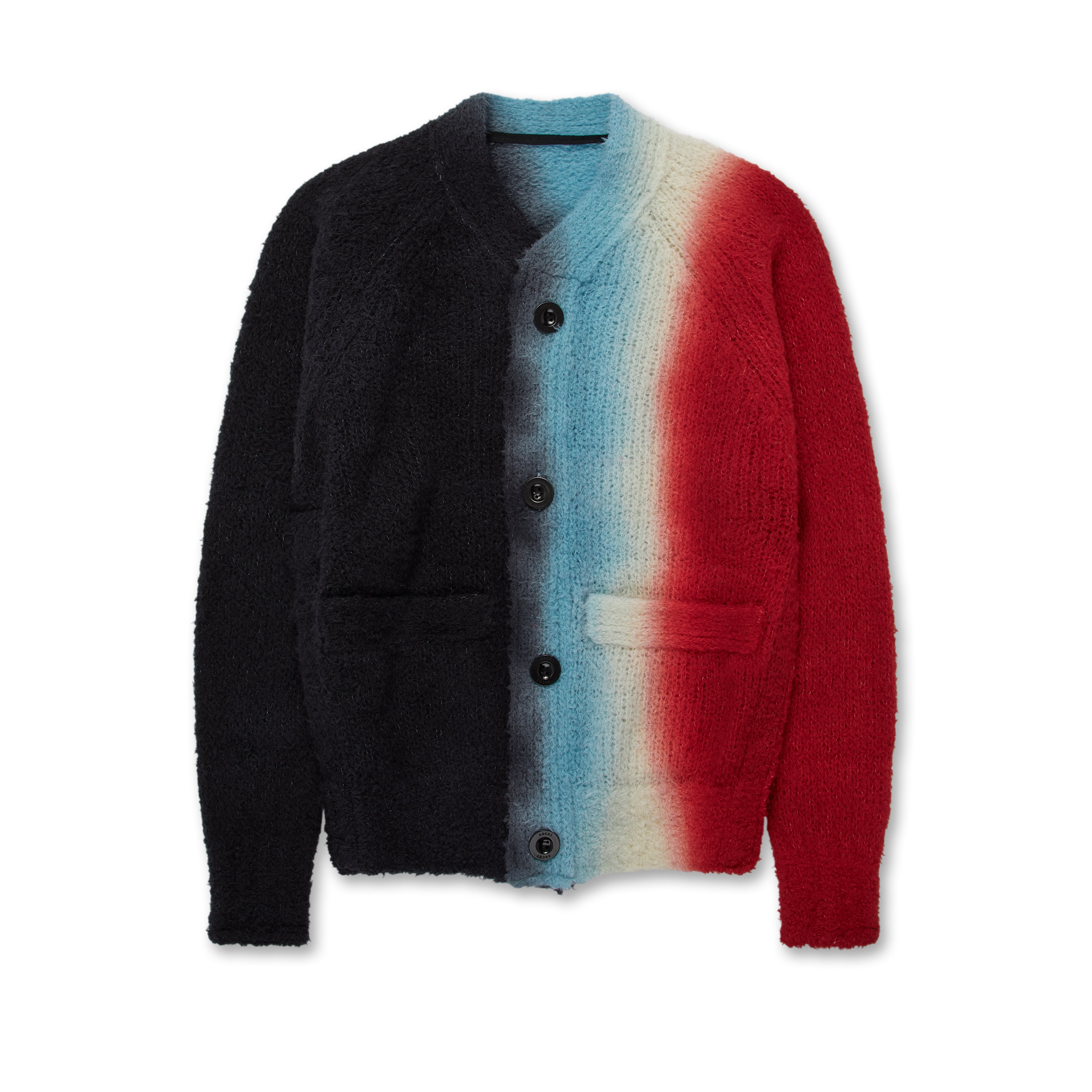 sacai - Men's Tie Dye Knit Cardigan - (Multi)