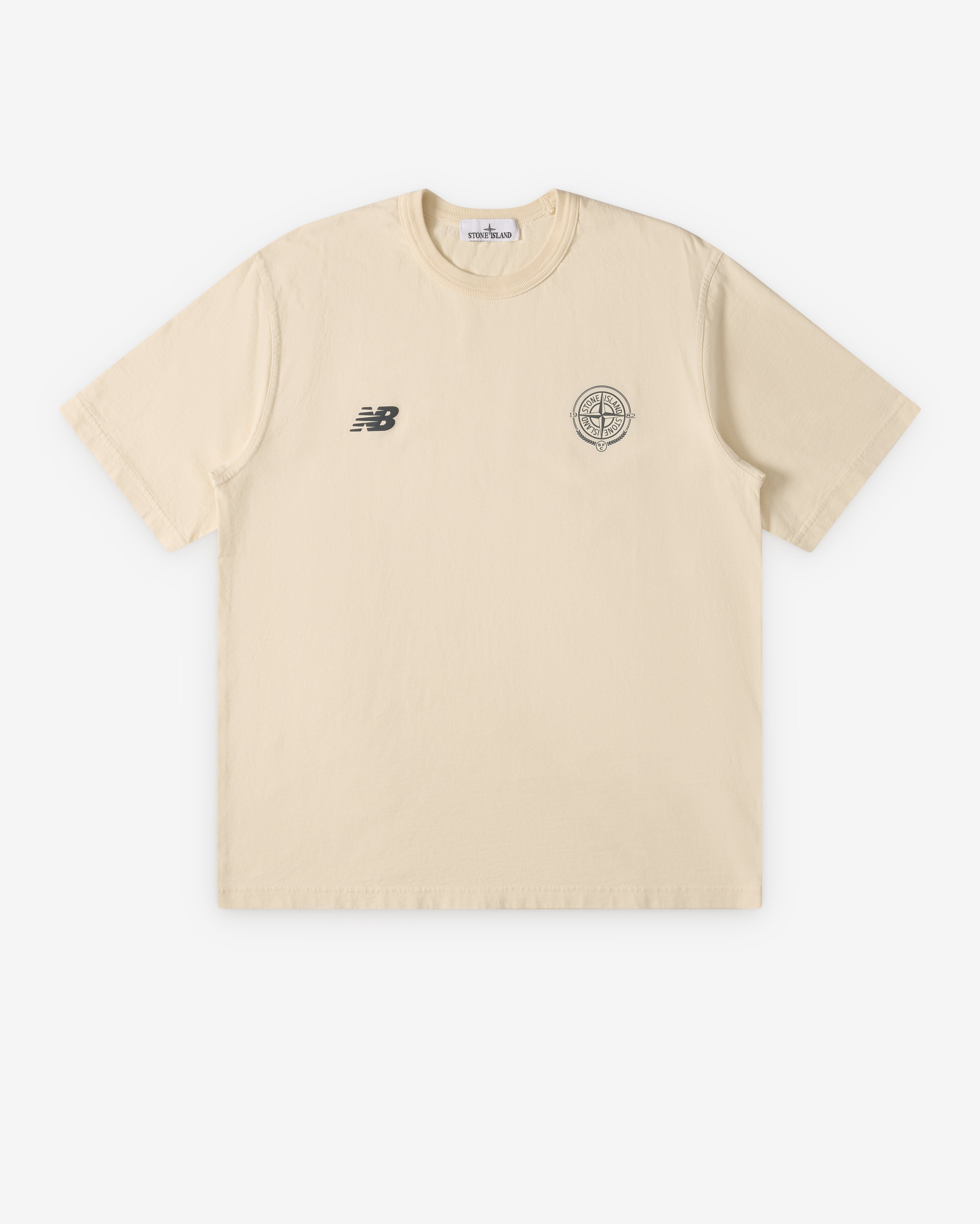Stone Island: Men's New Balance Short Sleeve T-Shirt (Ivory
