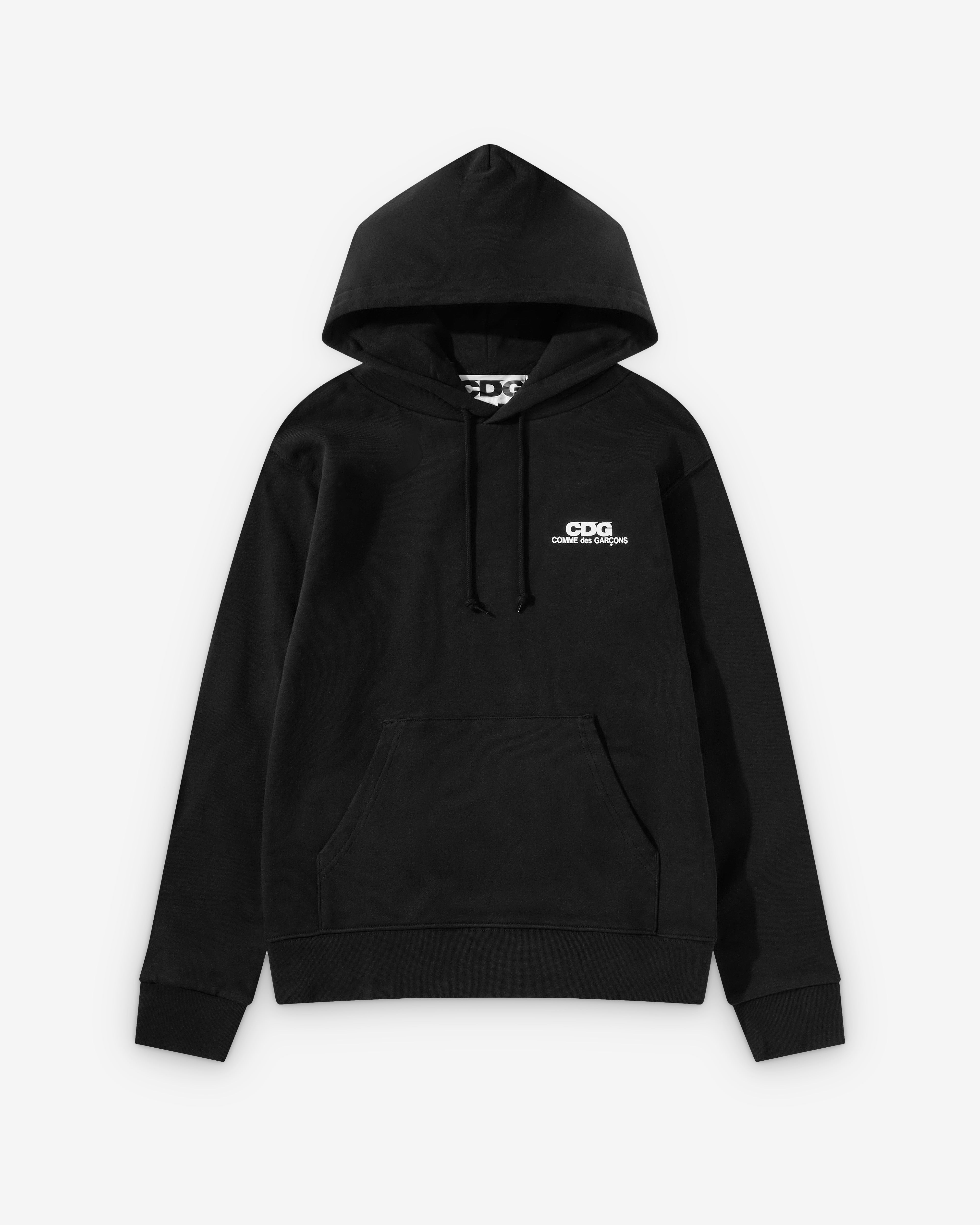 CDG: Logo Hooded Sweatshirt (Black) | DSMNY E-SHOP