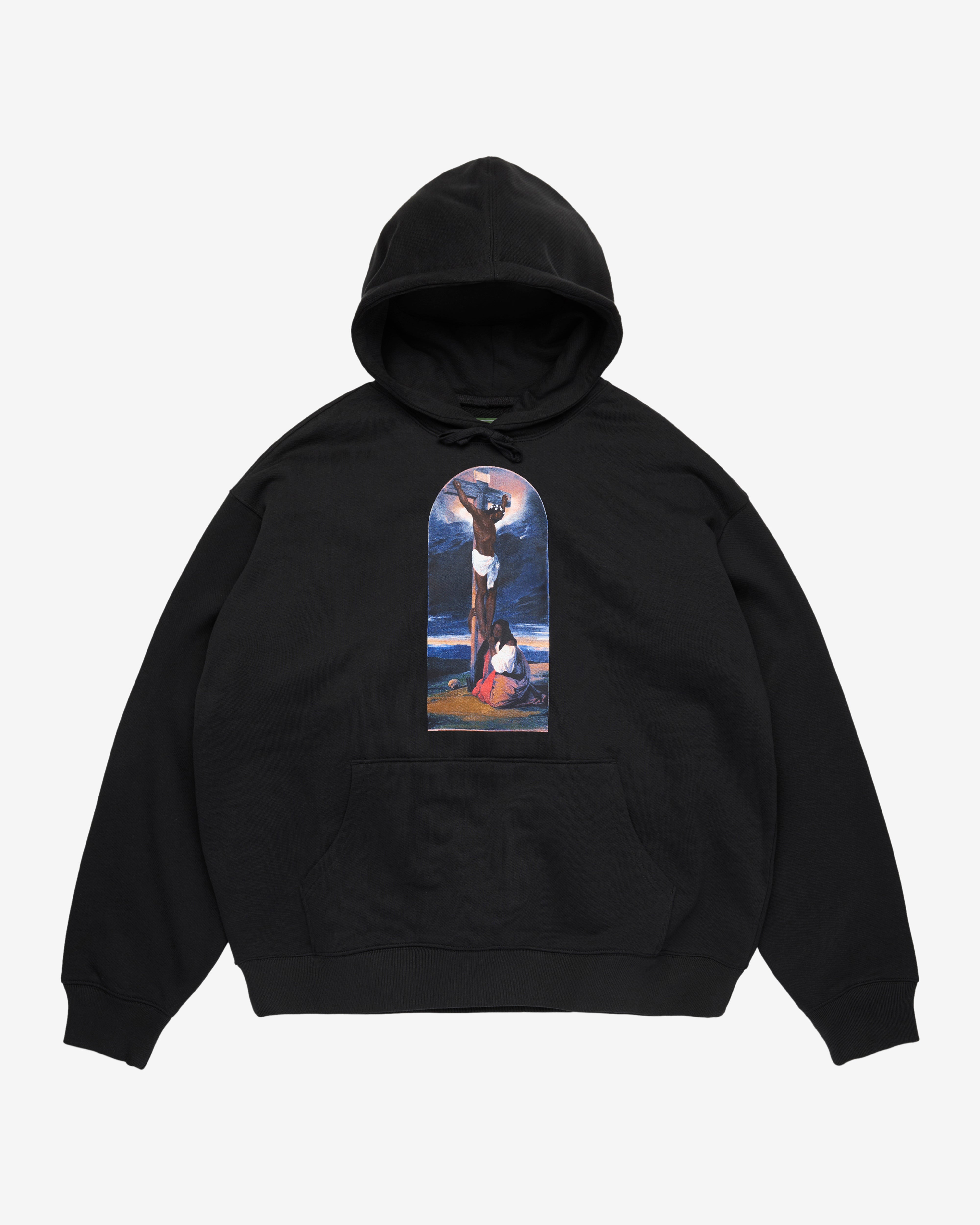 Denim Tears: Men's Biblical Hoodie (Black) | DSMNY E-SHOP