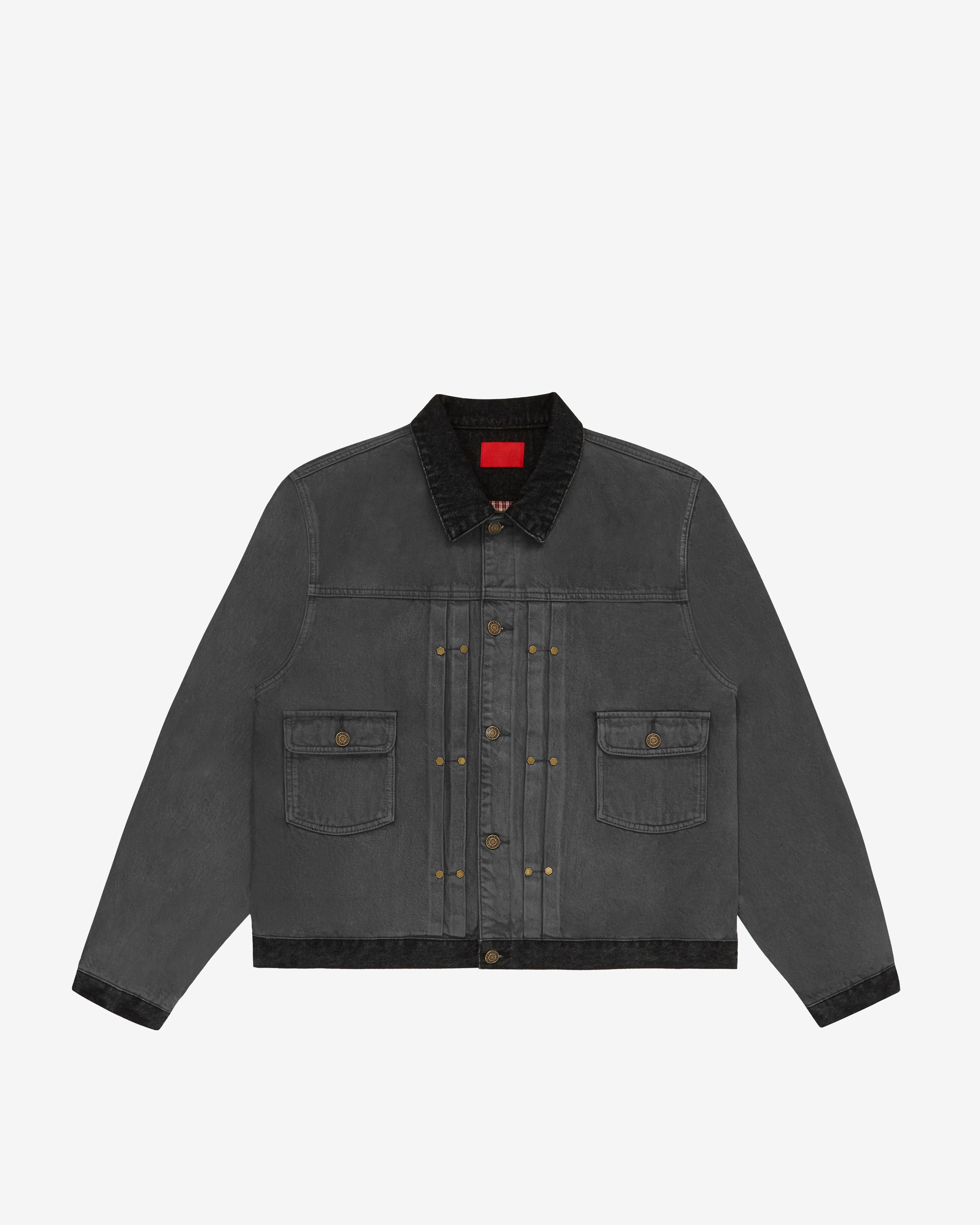 Fugazi: Men's Soot Denim Jacket (Grey) | DSMNY E-SHOP