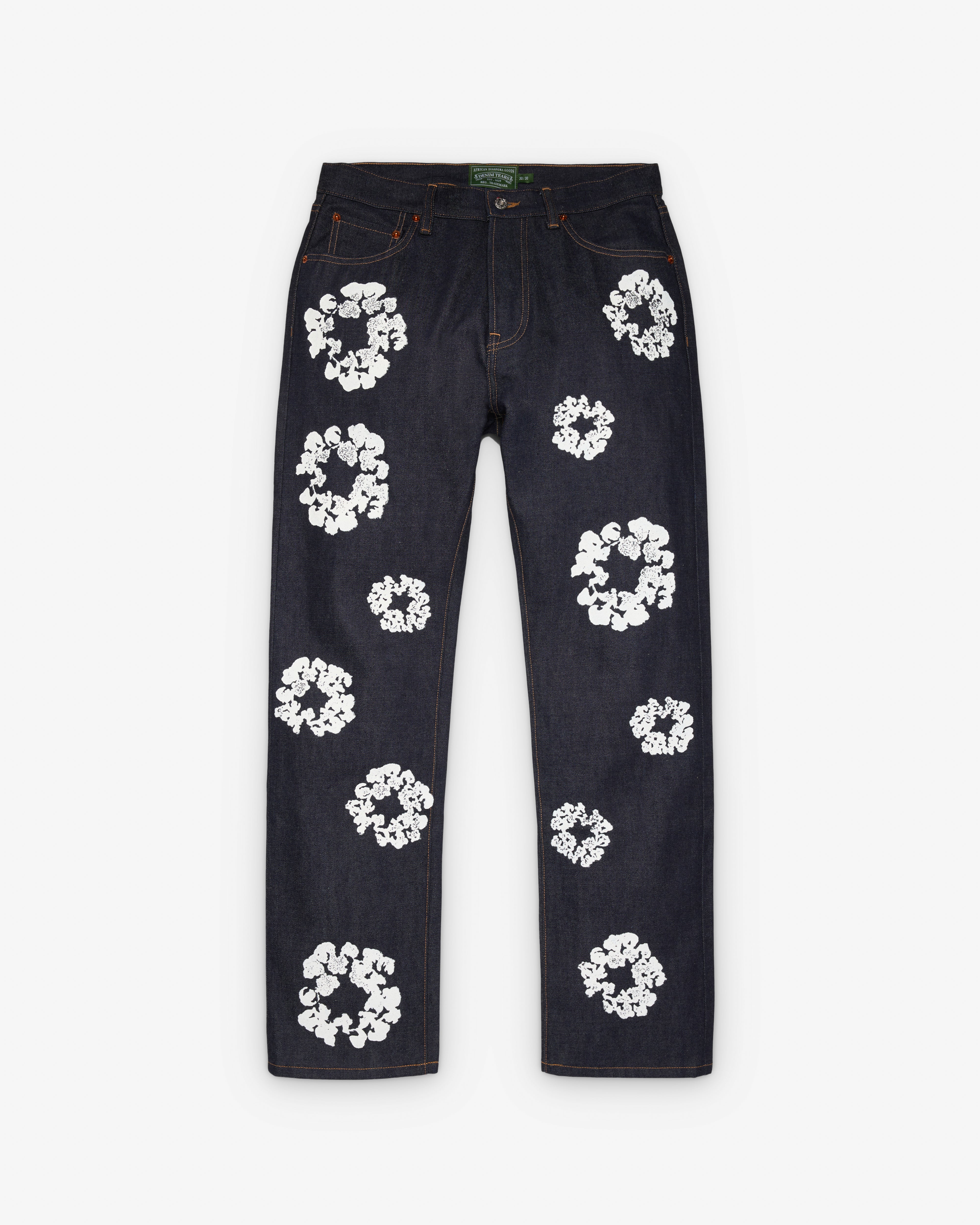 パンツ Denim Tears Denim Tears: Men's Straight Selvedge Denim Pants (Selvedge