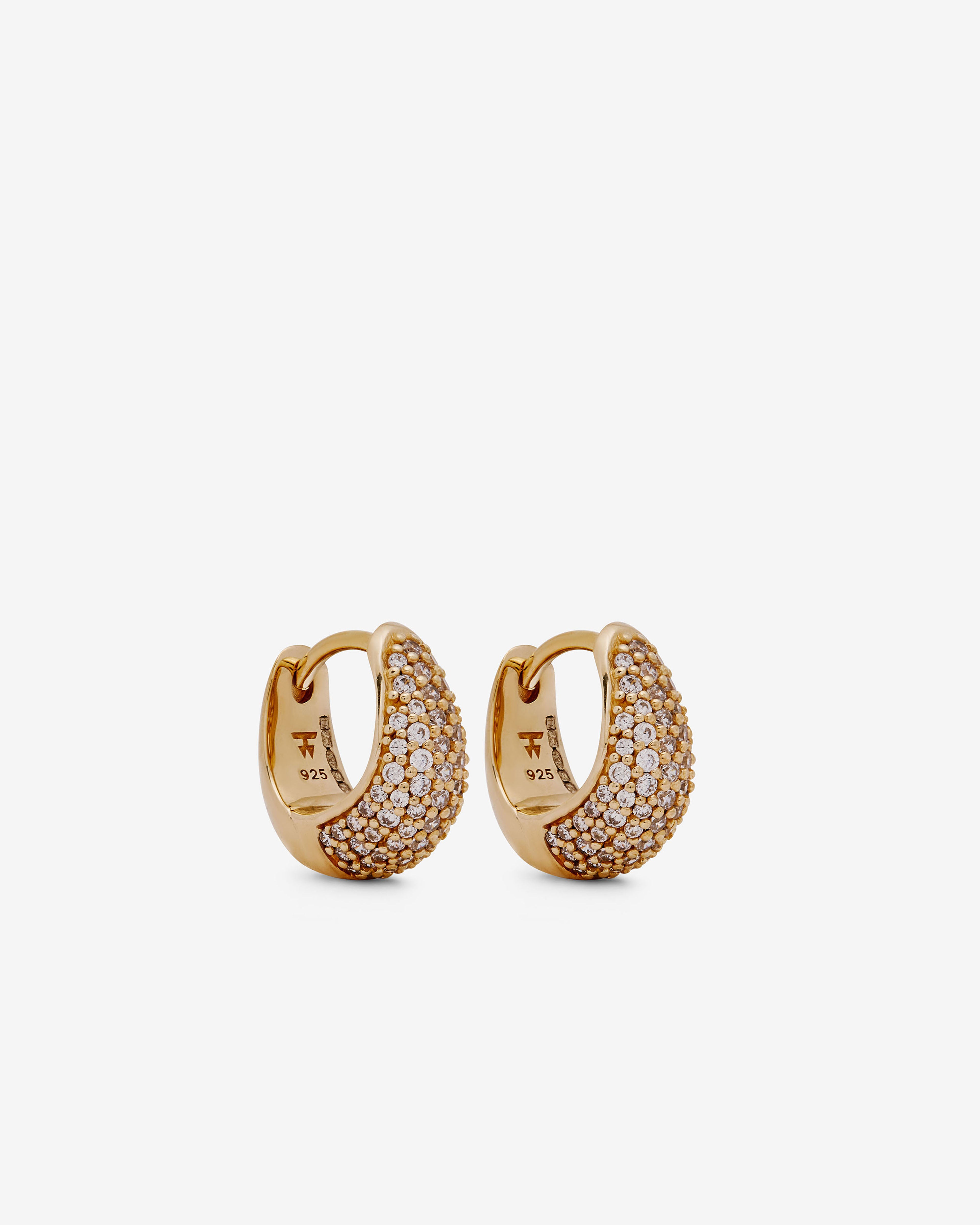 Tom Wood: Ice Huggies Pave Gold (Yellow Gold) | DSMNY E-SHOP