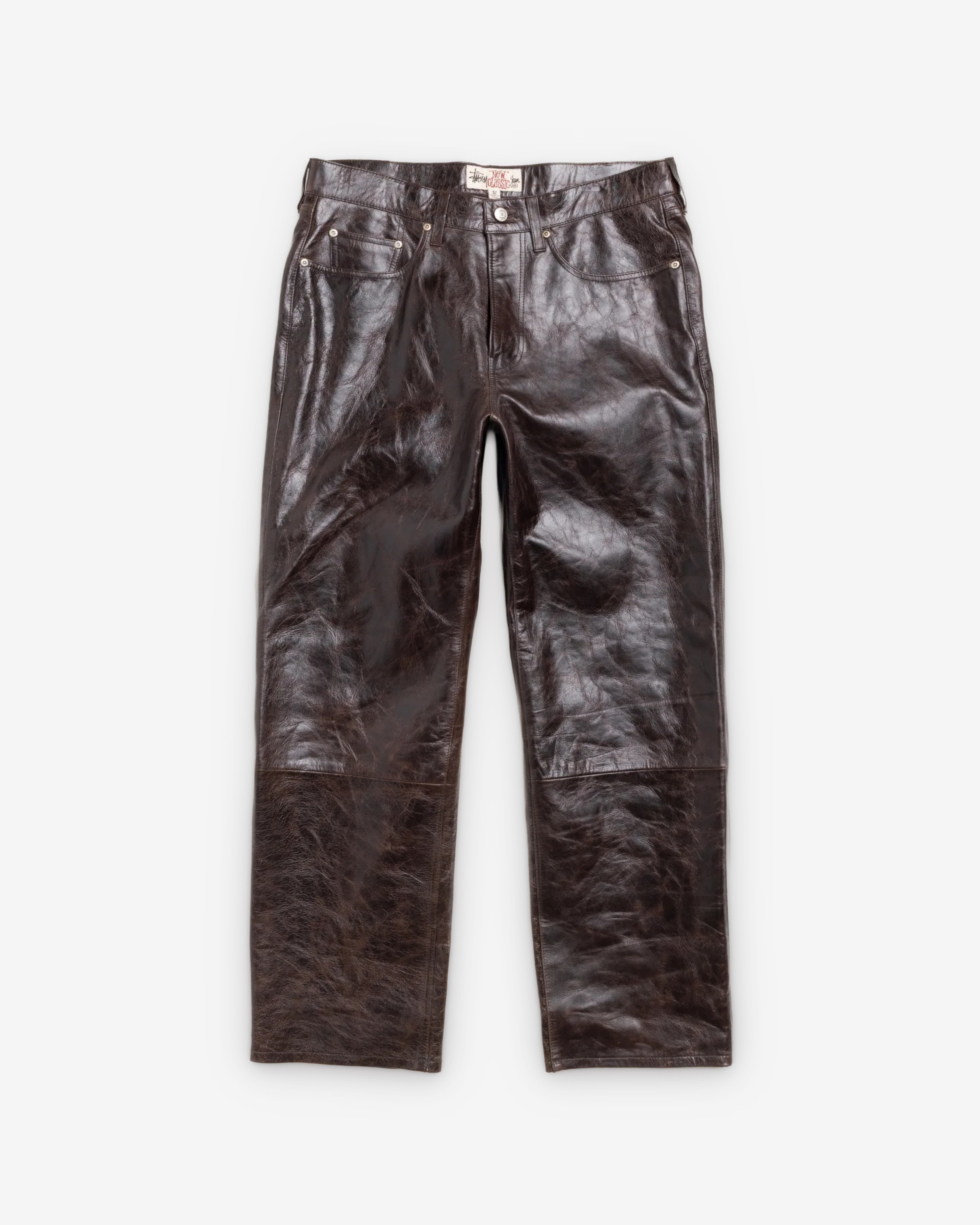 Stüssy: Men's New Classic Trousers (Dark Brown) | DSMNY E-SHOP