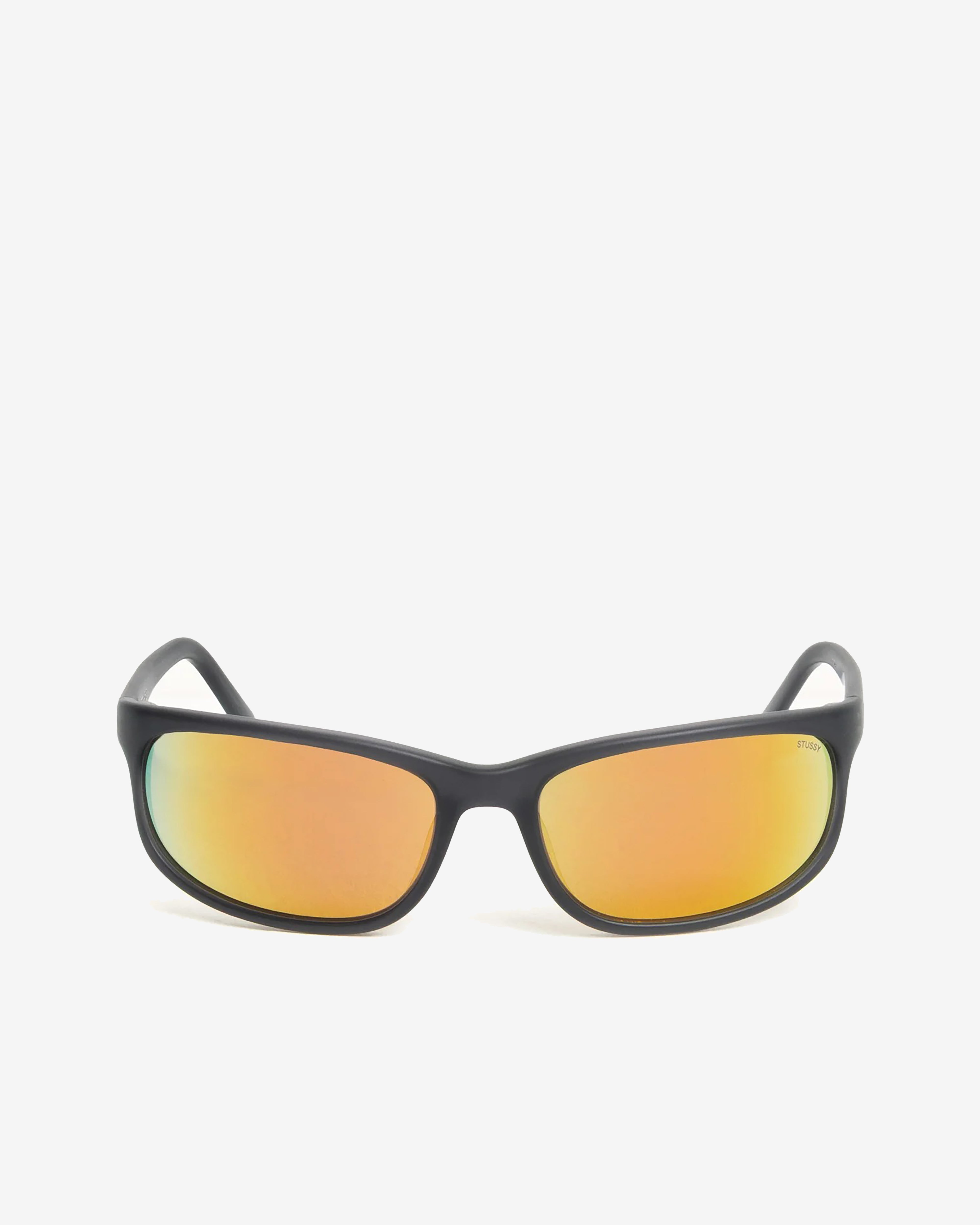 Stüssy: Julian Sunglasses (Frost Black/Orange Mirror Lens) | DSMNY
