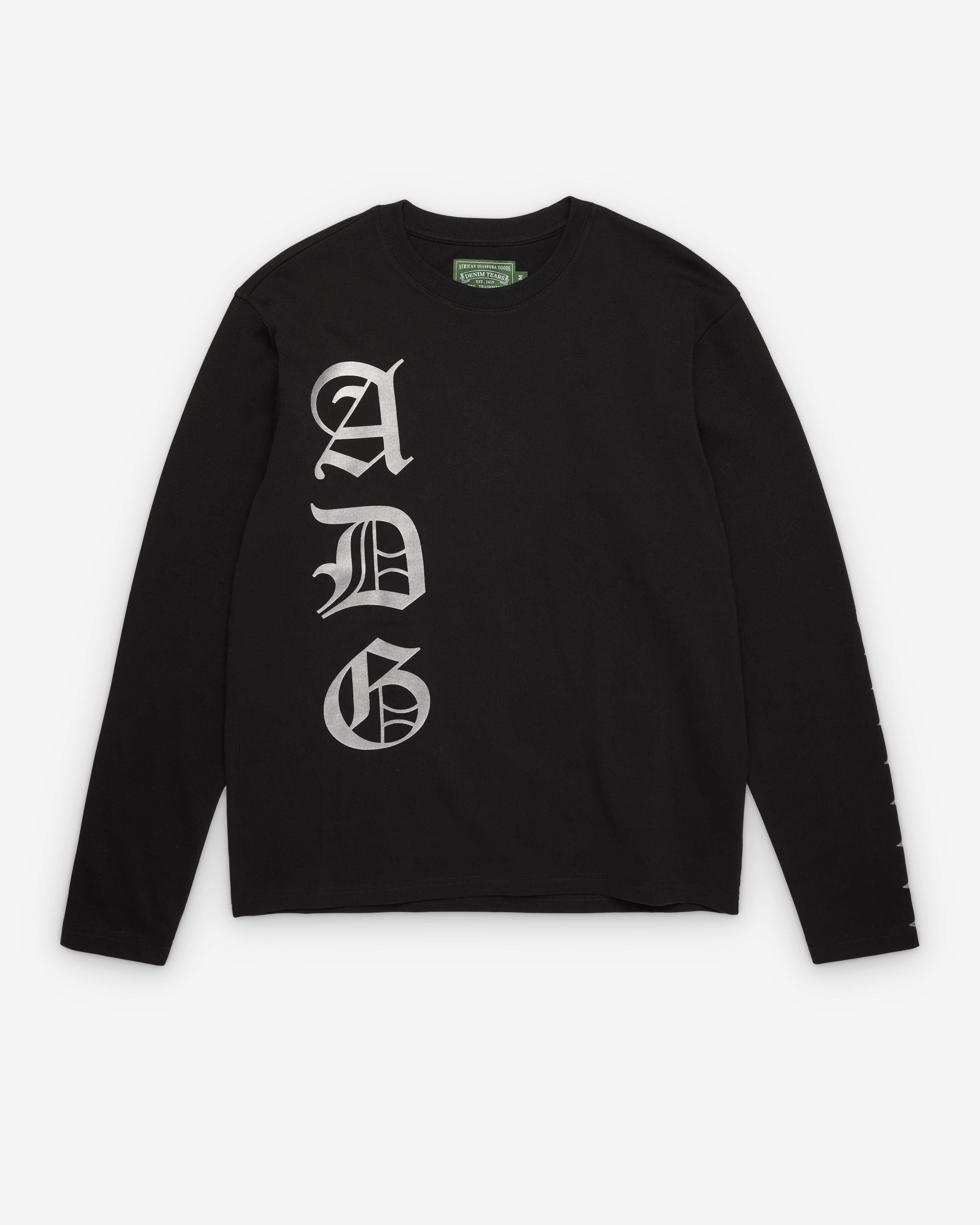 Denim Tears: Men's ADG Scripture T-Shirt (Black) | DSMNY E-SHOP